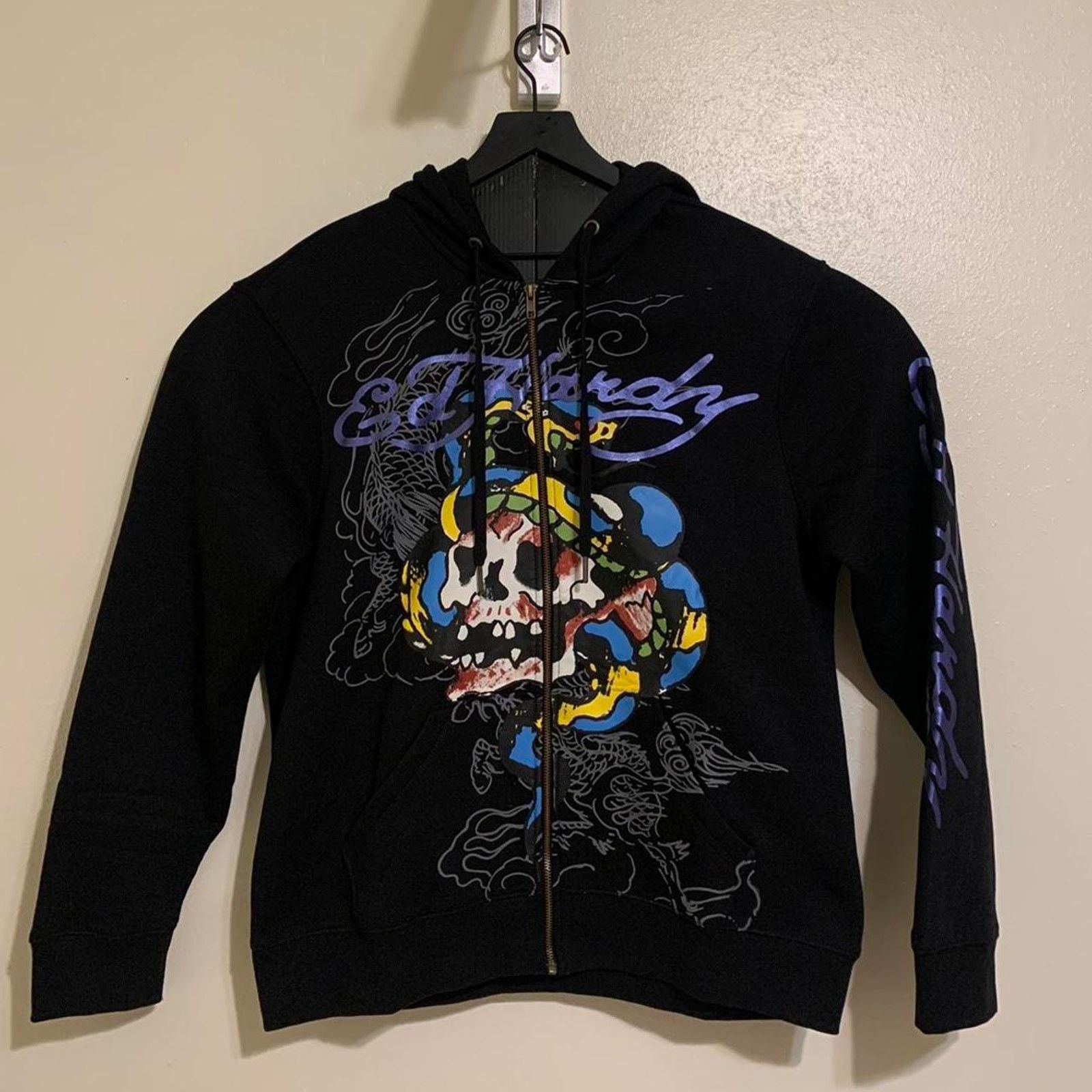 Ed Hardy Ed Hardy Black Full Zip hoodie Size US L / EU 52-54 / 3 - 2 Thumbnail