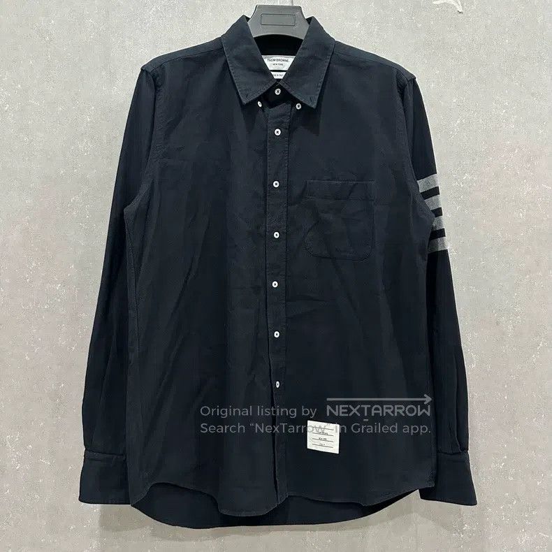 Thom Browne Thom Browne Blue and white shirt Size US XL / EU 56 / 4 - 1 Thumbnail