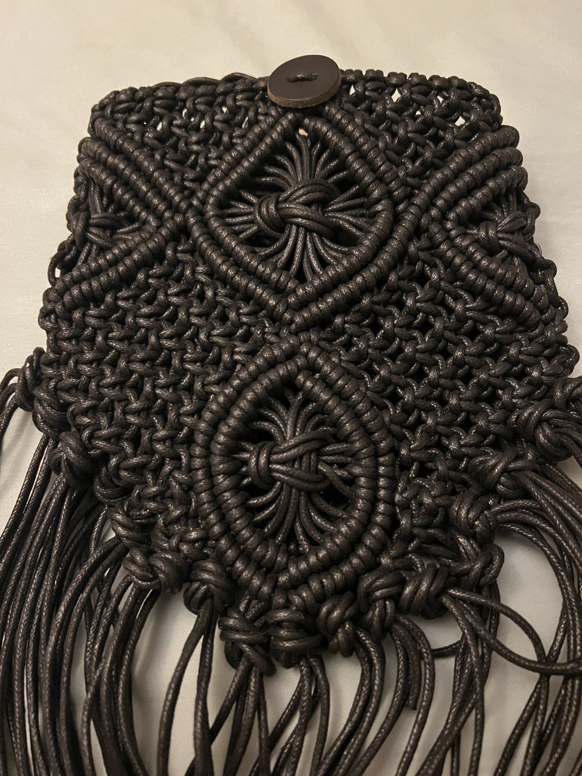 GOA GOA crossbody black macrame knotted bag brand new unused Size ONE SIZE - 2 Thumbnail