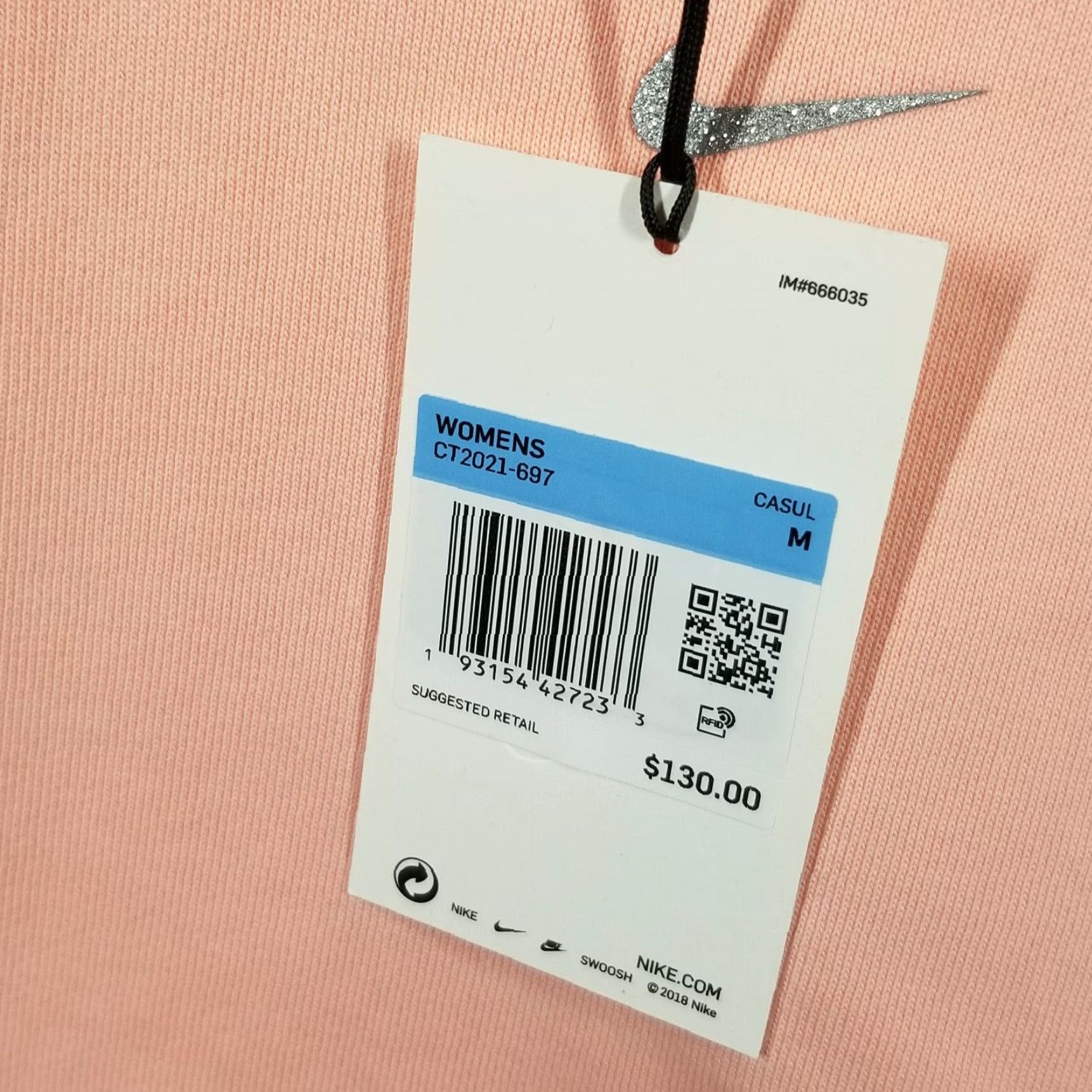 Nike Nike NikeLab Hoodie Olivia Kim M Pullover Mens Bleached Coral Summer Collection Size US M / EU 48-50 / 2 - 2 Thumbnail