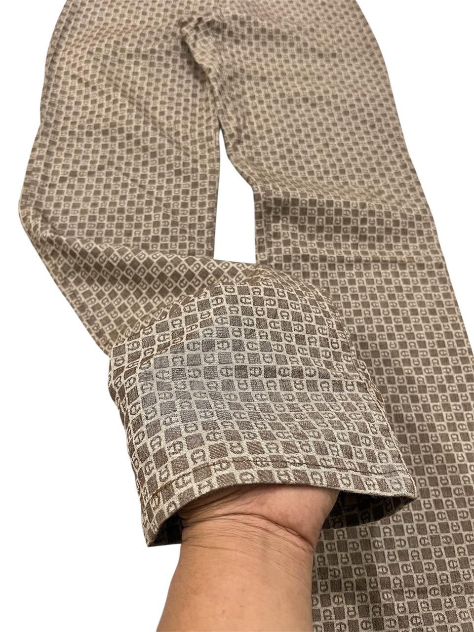 Aigner Vintage Aigner Monogram Pants Size 27" / US 4 / IT 40 - 4 Thumbnail