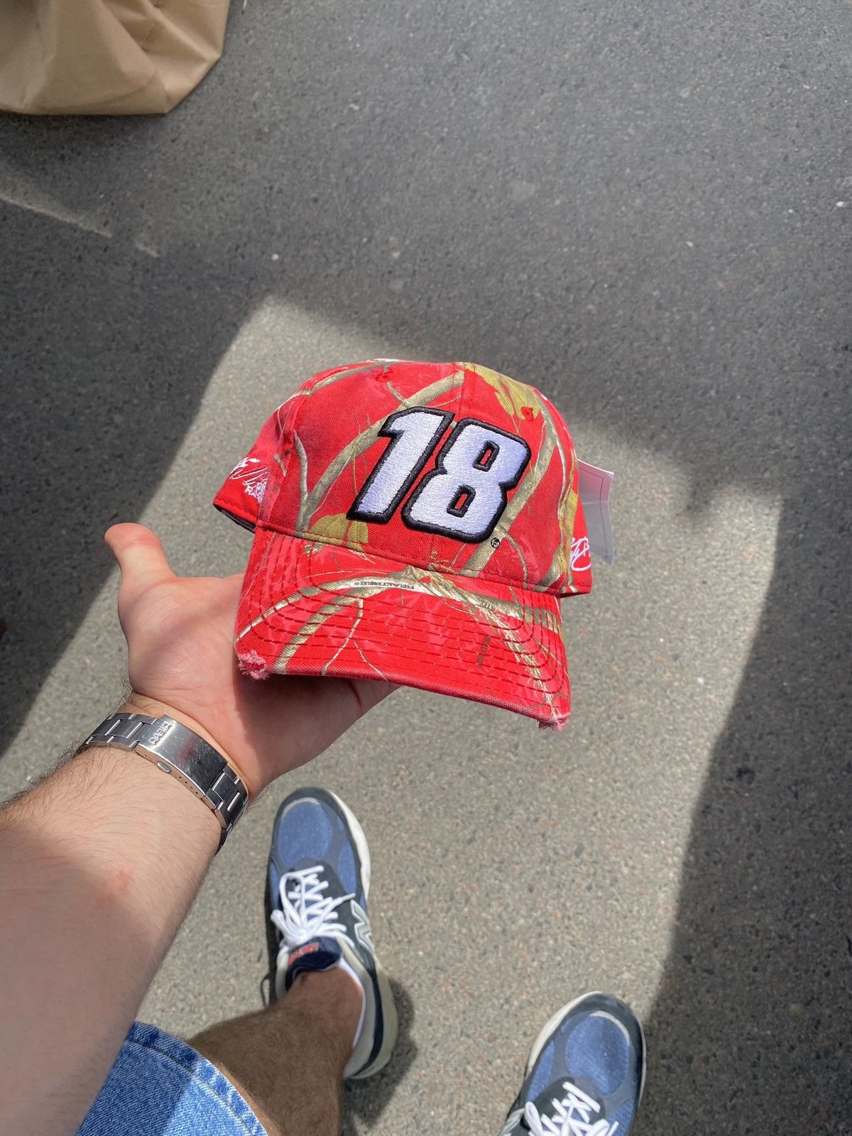 NASCAR × Realtree NASCAR Realtree Distressed Racing Hat Cap Size ONE SIZE - 2 Thumbnail