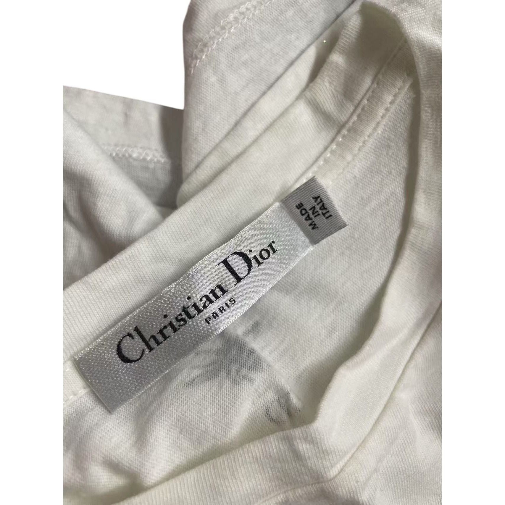 Dior Christian Dior Paris White T-Shirt With Botanical Animal Pri Size S / US 4 / IT 40 - 6 Thumbnail