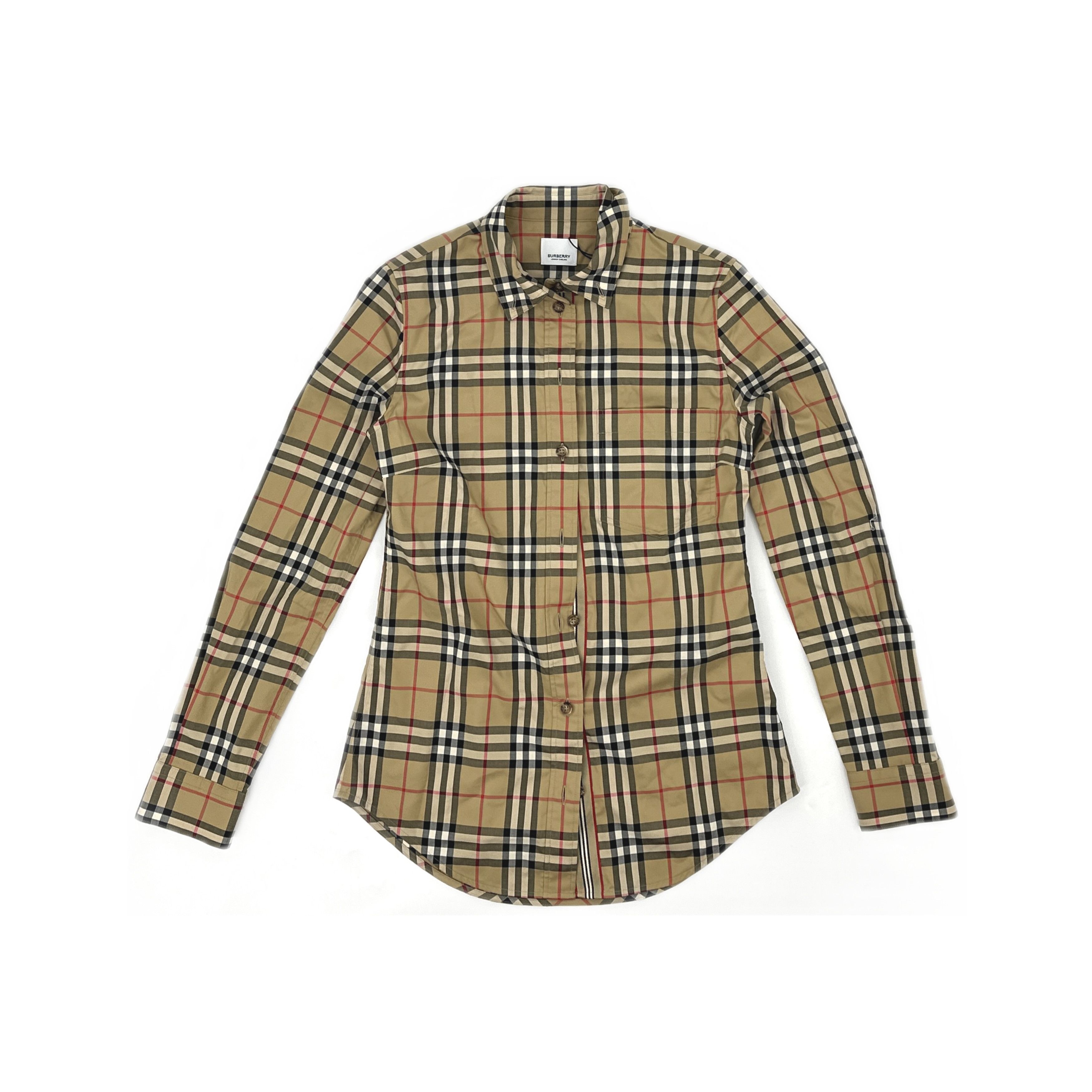 Burberry Burberry Archive Check Cotton Button Up Shirt IT 36 Size XS / US 0-2 / IT 36-38 - 1 Thumbnail