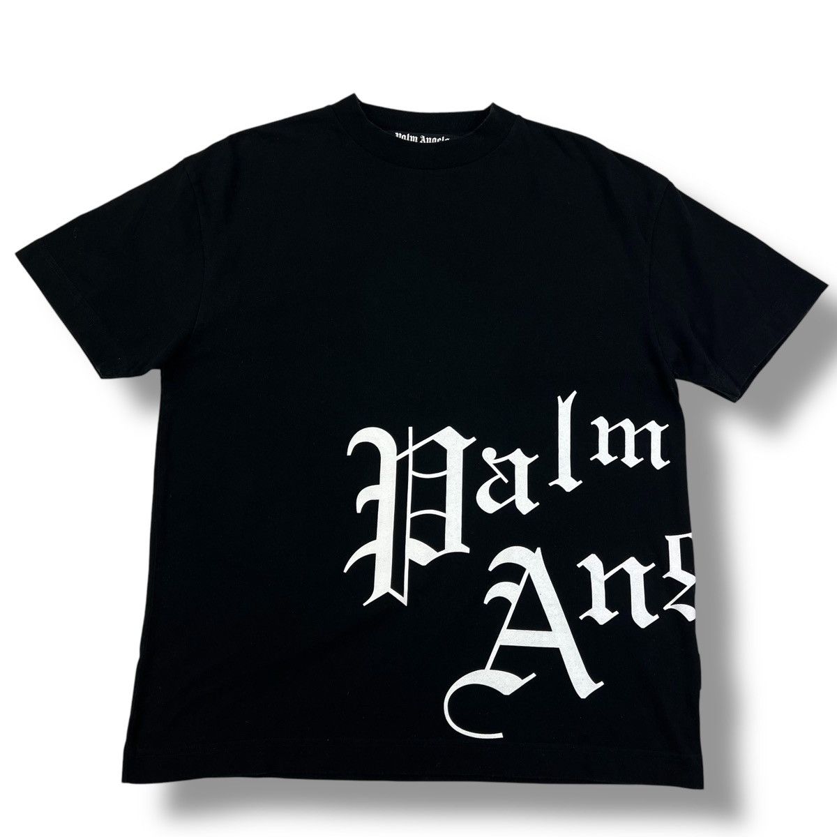 Palm Angels Palm Angels Spellout Black T Shirt Size US XL / EU 56 / 4 - 1 Thumbnail