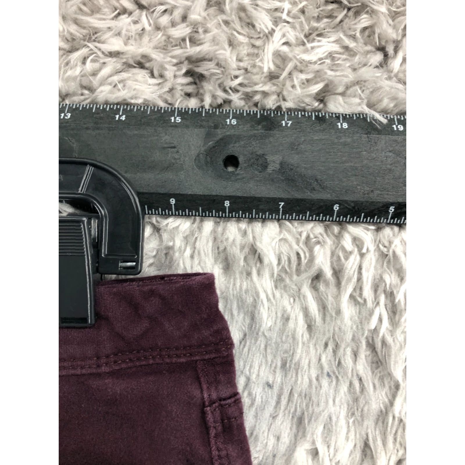 Vintage Simply Vera Vera Wang Skinny Ankle Pants Womens Size 6 Plum Maroon Size 28" / US 6 / IT 42 - 2 Thumbnail