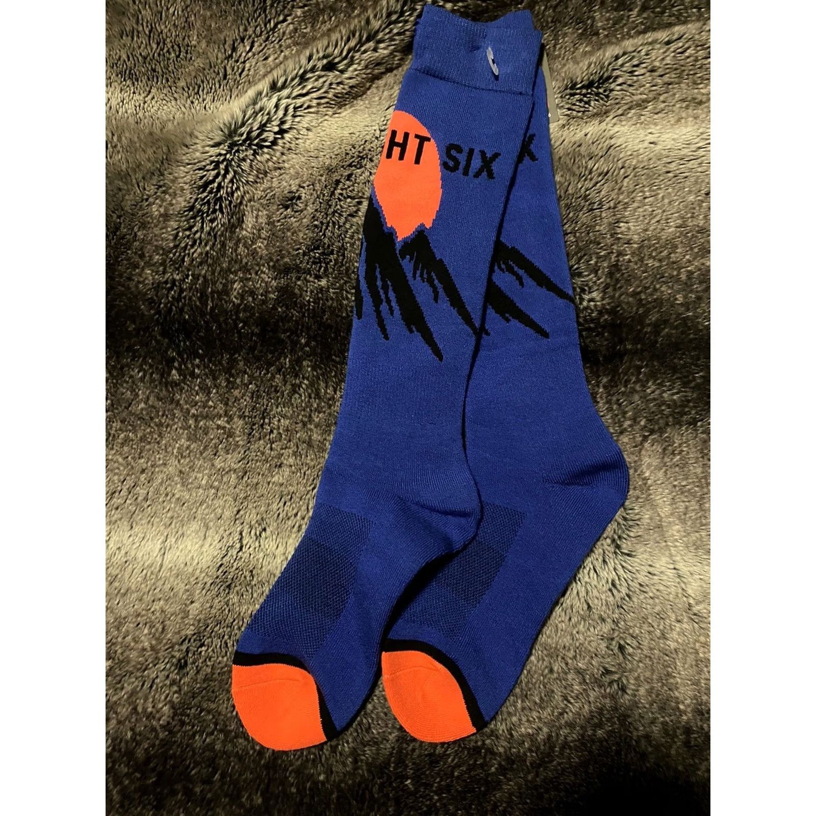 686 686 Snowboard Socks Knee Highs Multicolor Sunrise 1 Pair M Men S/M 7-10.5 NWT Size ONE SIZE - 5 Thumbnail