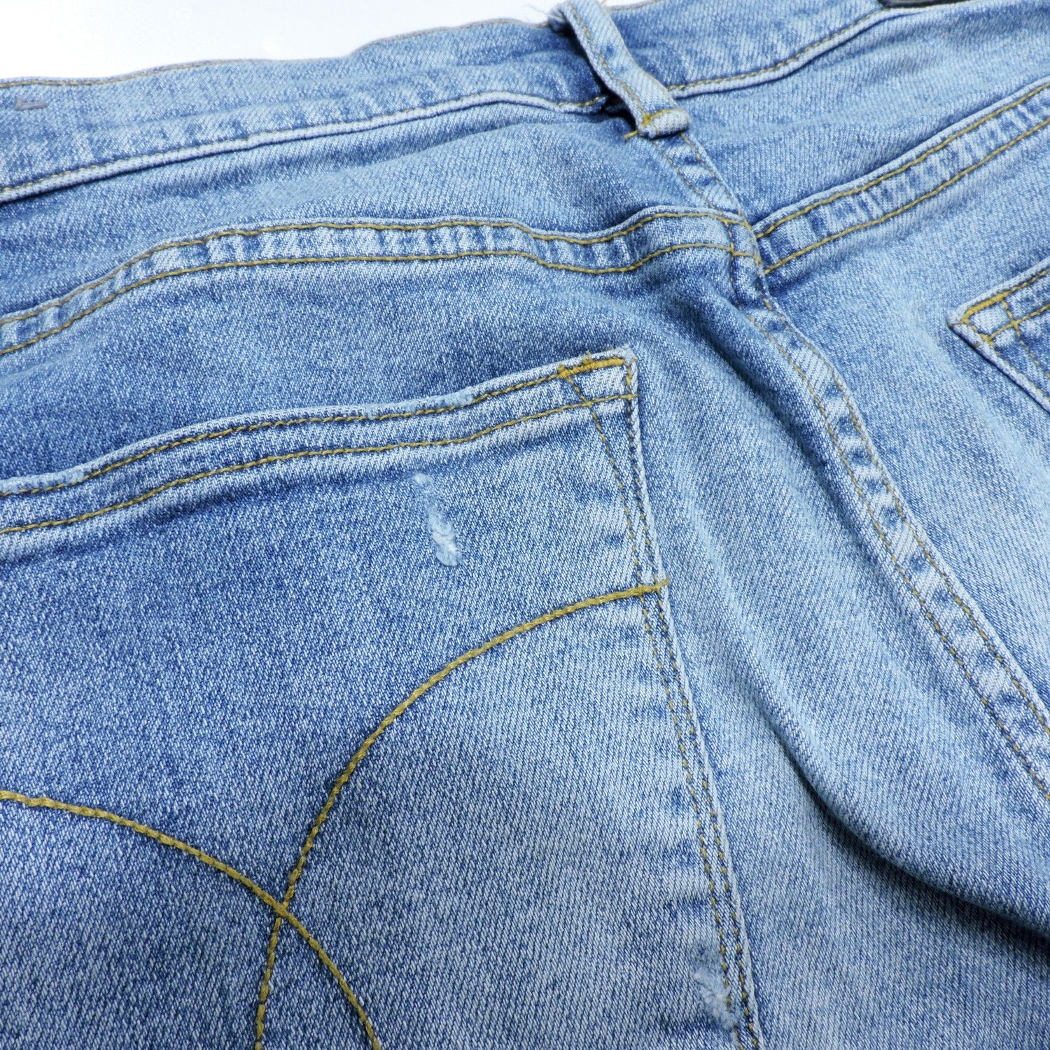 Calvin Klein CK PREMIUM ITALIAN STRETCH SELVEDGE CASPIAN SEA SLIM DENIM Size US 27 - 14 Thumbnail