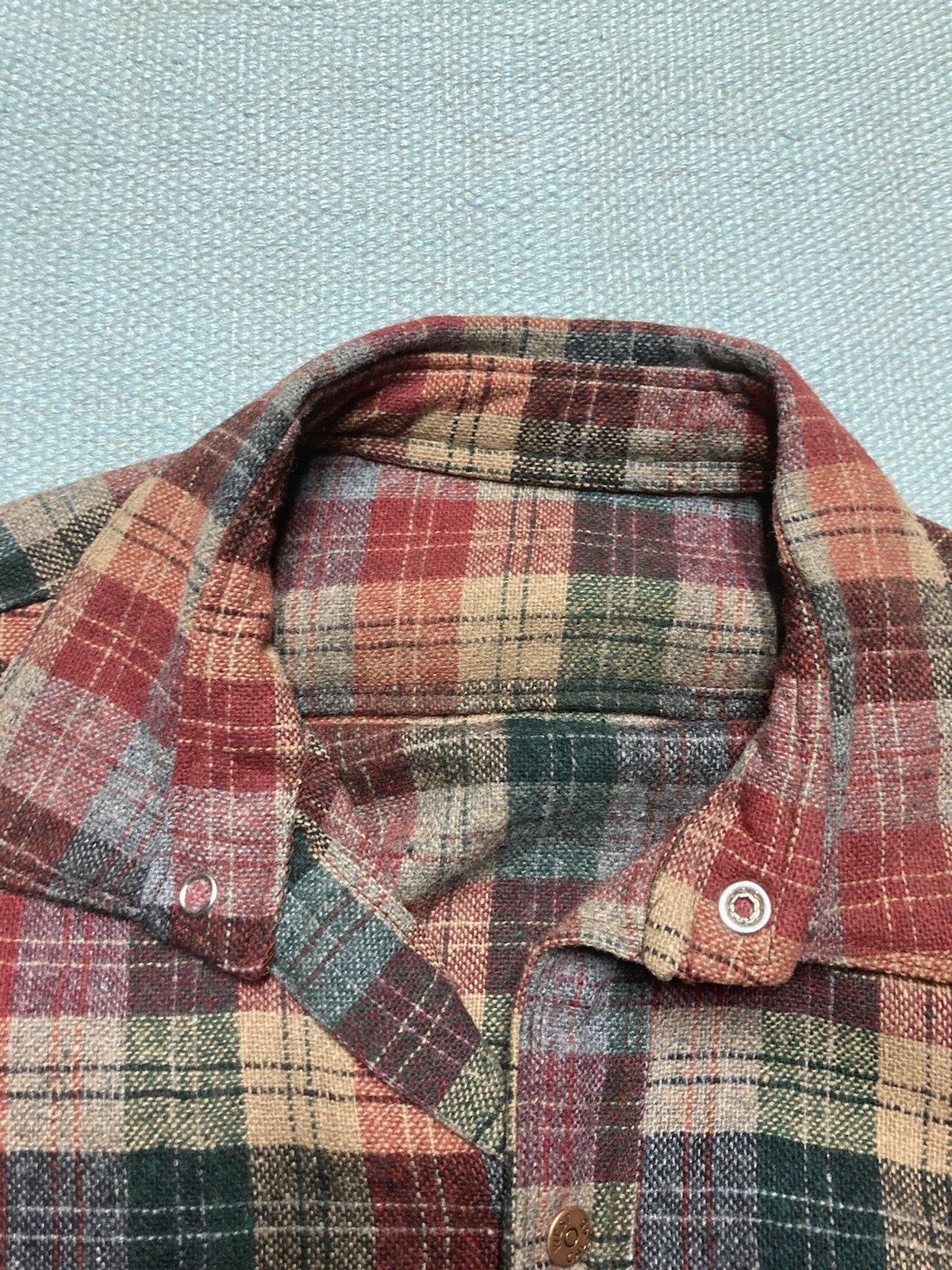 Vintage Vintage 70s shirt snap front wool board shirt plaid medium Size US M / EU 48-50 / 2 - 5 Thumbnail