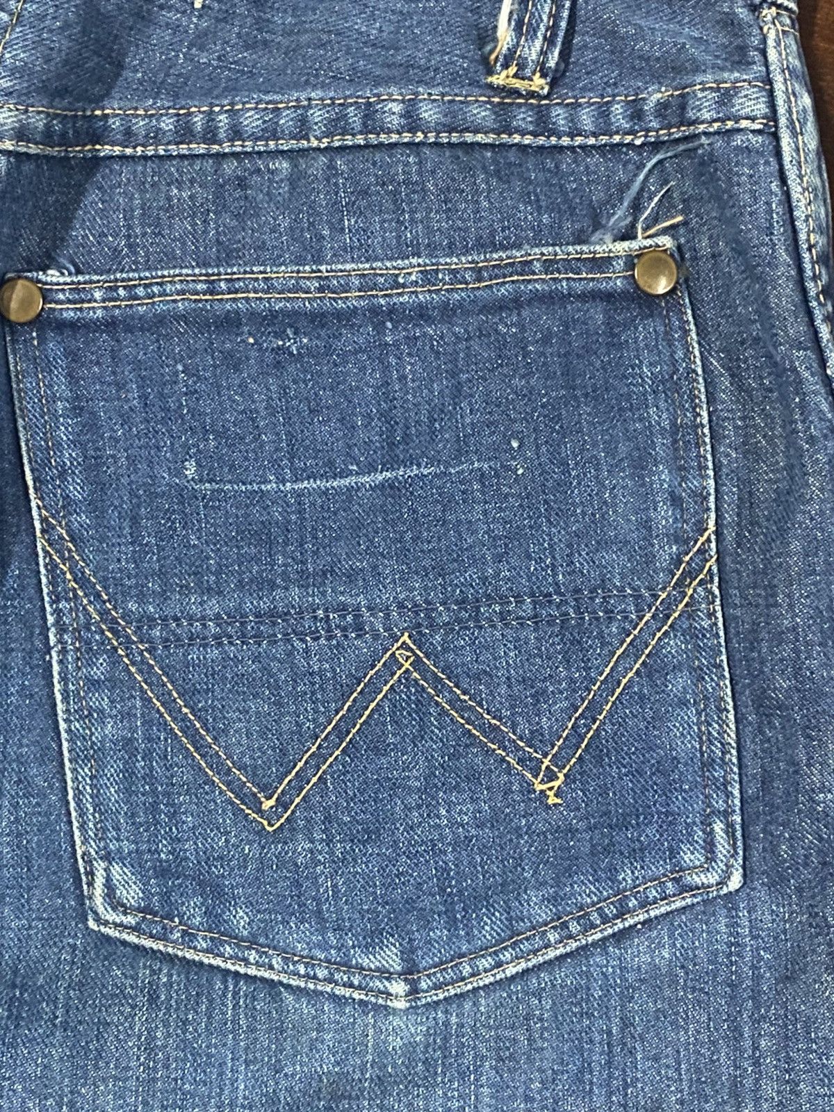 Vintage Vintage 40s 50’s Wrangler distressed rework Denim Pants Size US 28 / EU 44 - 16 Thumbnail