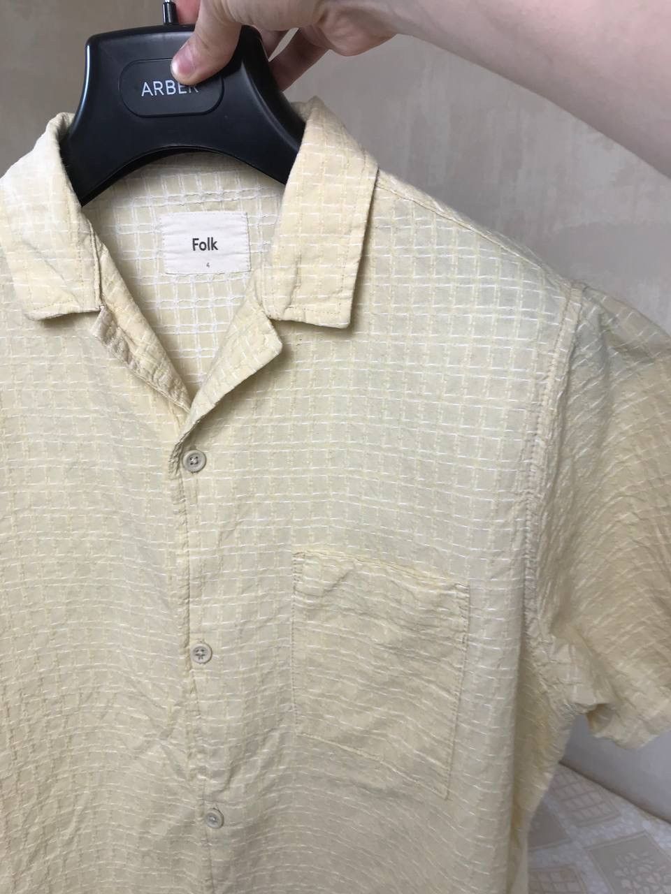 Folk 🔥 Folk Vintage Short Sleeve Check Button Up Shirt Textured Size US L / EU 52-54 / 3 - 5 Thumbnail