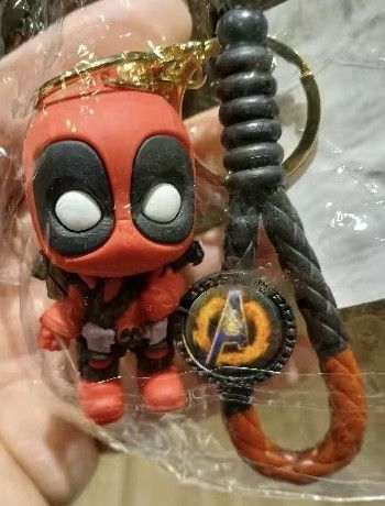 Other Anime Action Figure Deadpool Keyring Keychain Size ONE SIZE - 2 Thumbnail