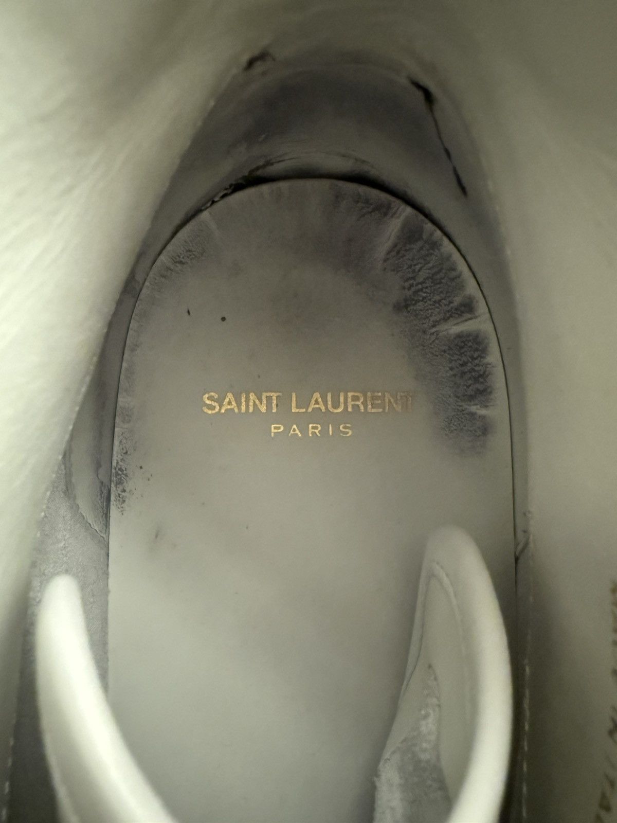 Saint Laurent Paris Saint Laurent Paris Mid Top Sneaker in White Size US 10 / EU 43 - 8 Thumbnail