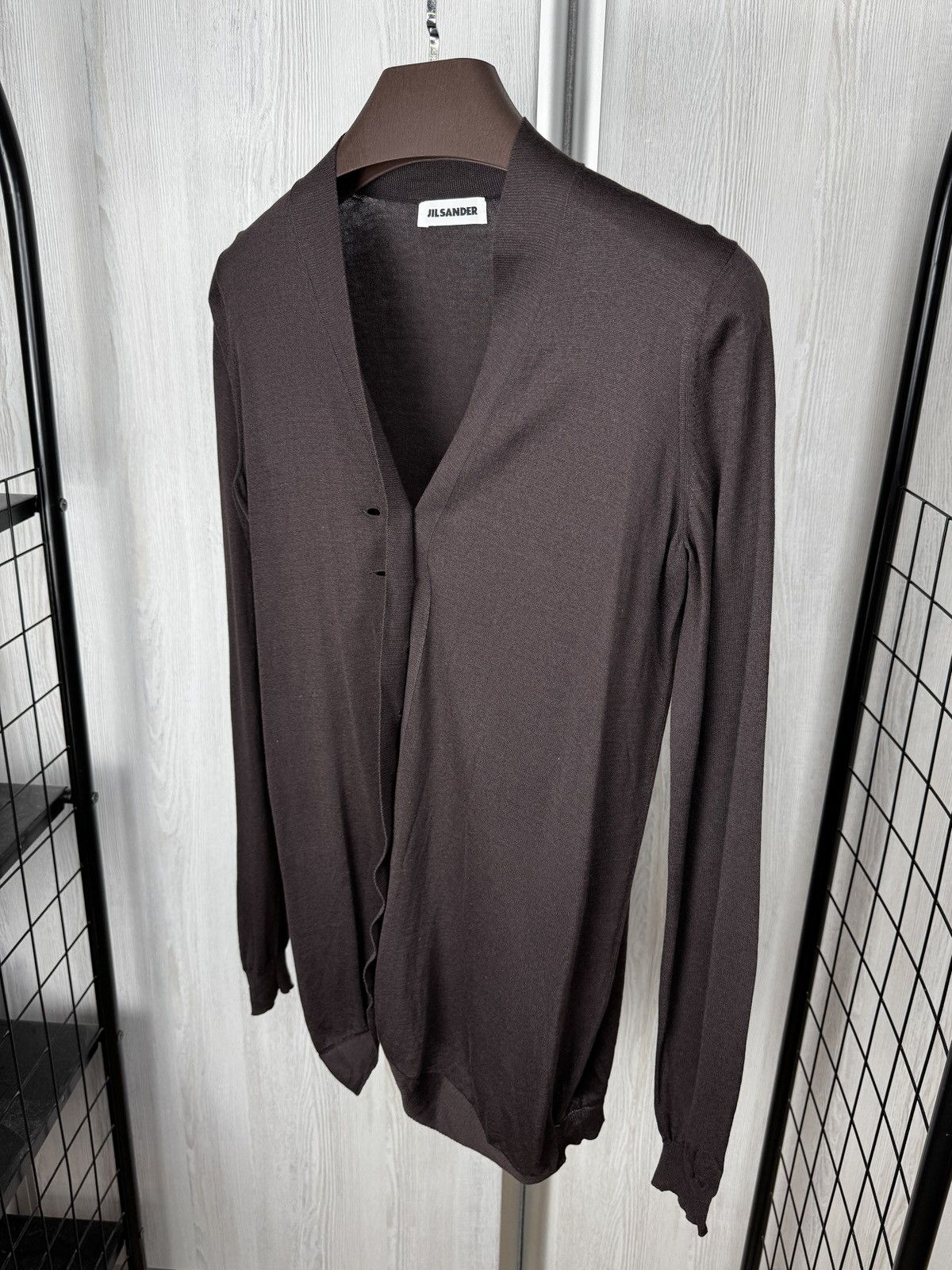 Jil Sander Jil Sander rare 2 pieces set brown wool sweater cardigan Size M / US 6-8 / IT 42-44 - 9 Thumbnail