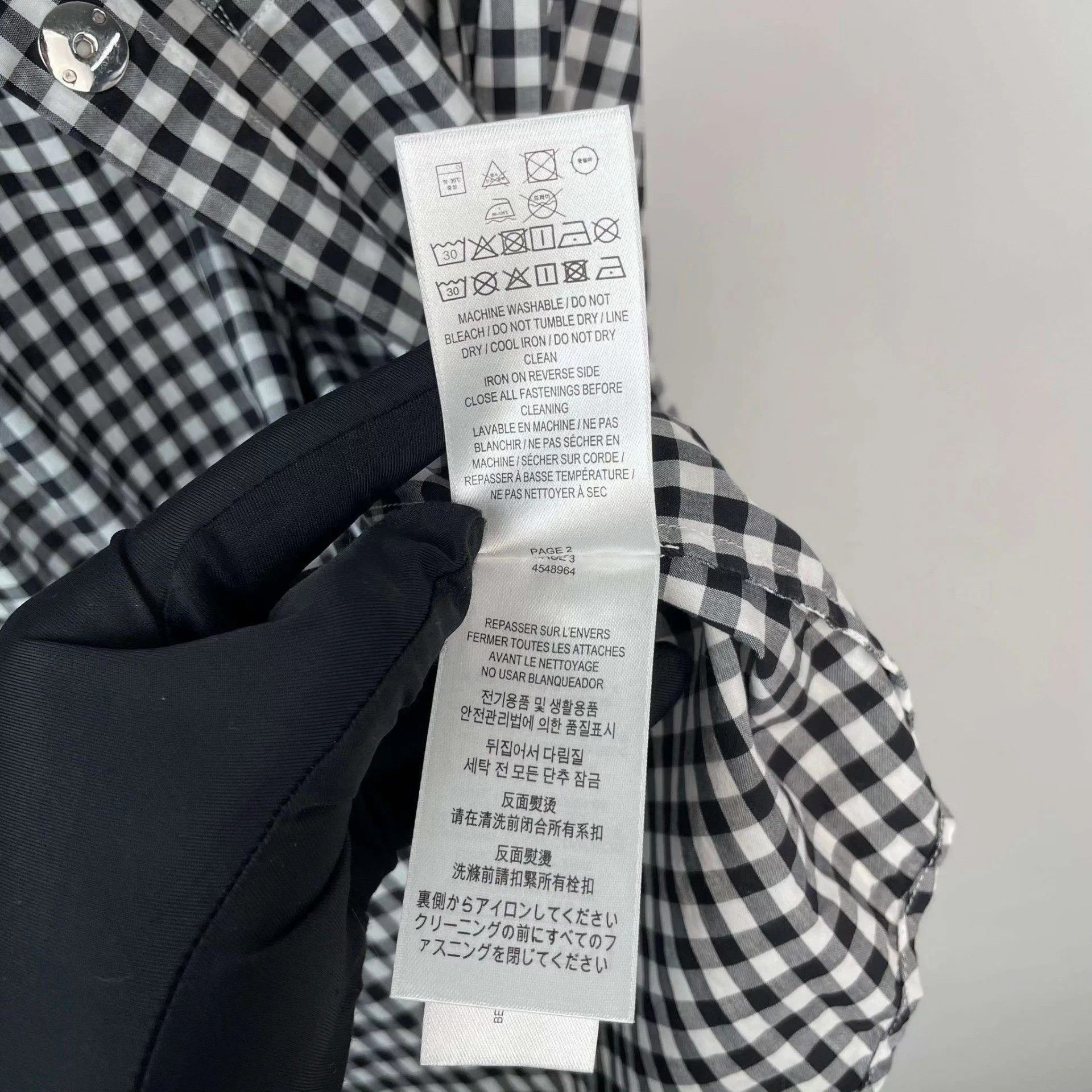 Burberry Burberry cotton black check jacket Size US XS / EU 42 / 0 - 6 Thumbnail