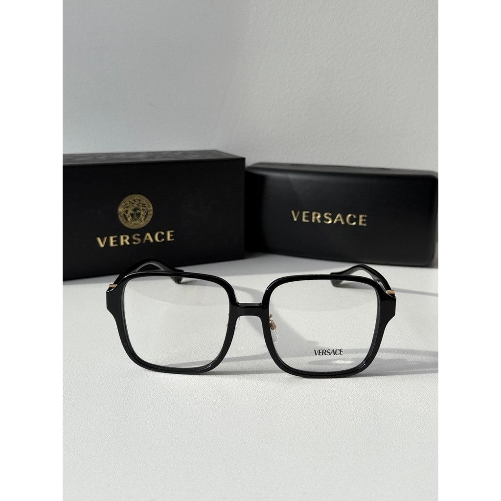 Versace NEW Versace VE3333-D Black Square Eyeglasses Frames Size ONE SIZE - 5 Thumbnail