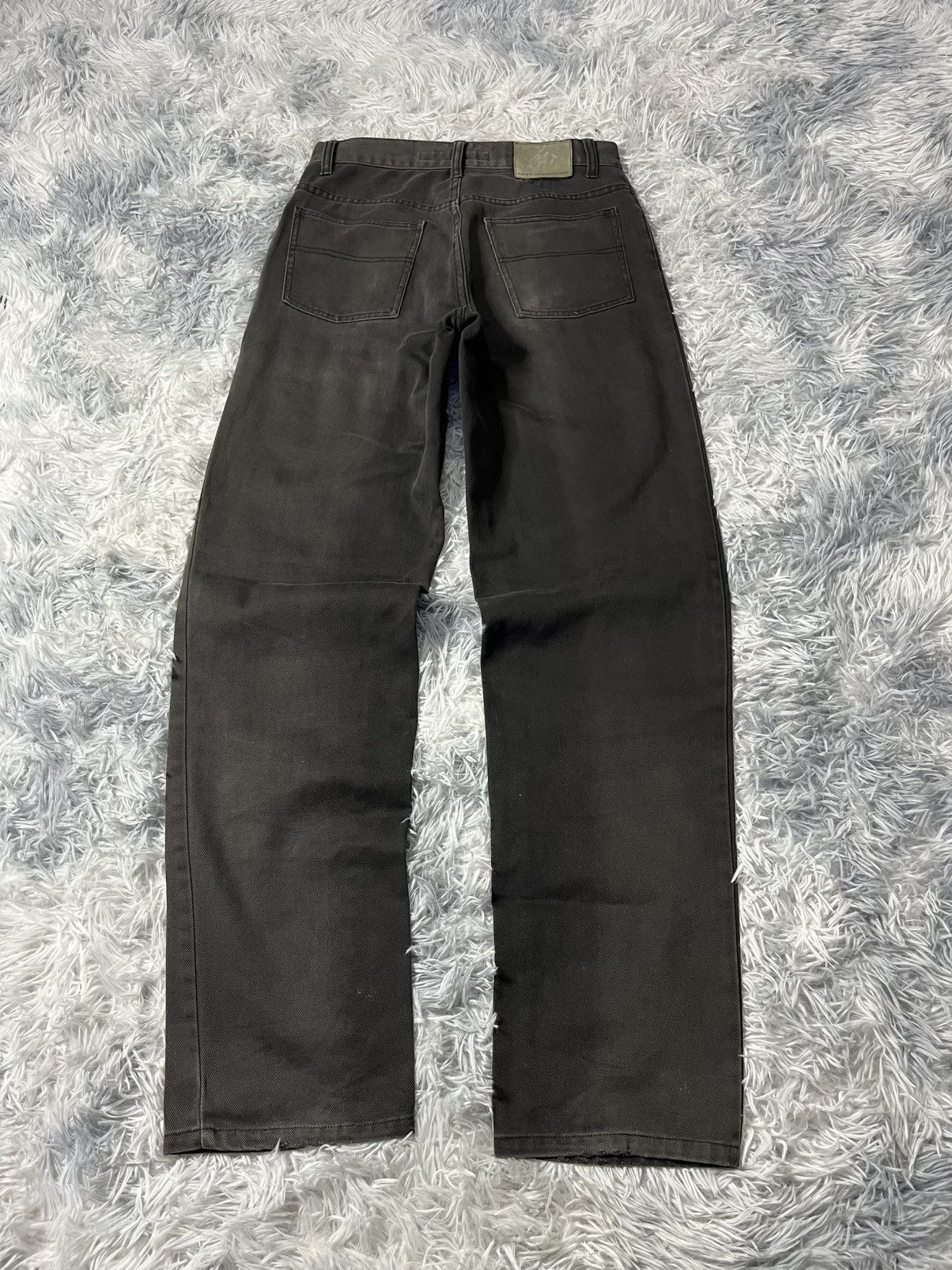 Saint Laurent Paris Vintage Saint Laurent Paris Black Sun Faded Pants Size US 30 / EU 46 - 12 Thumbnail