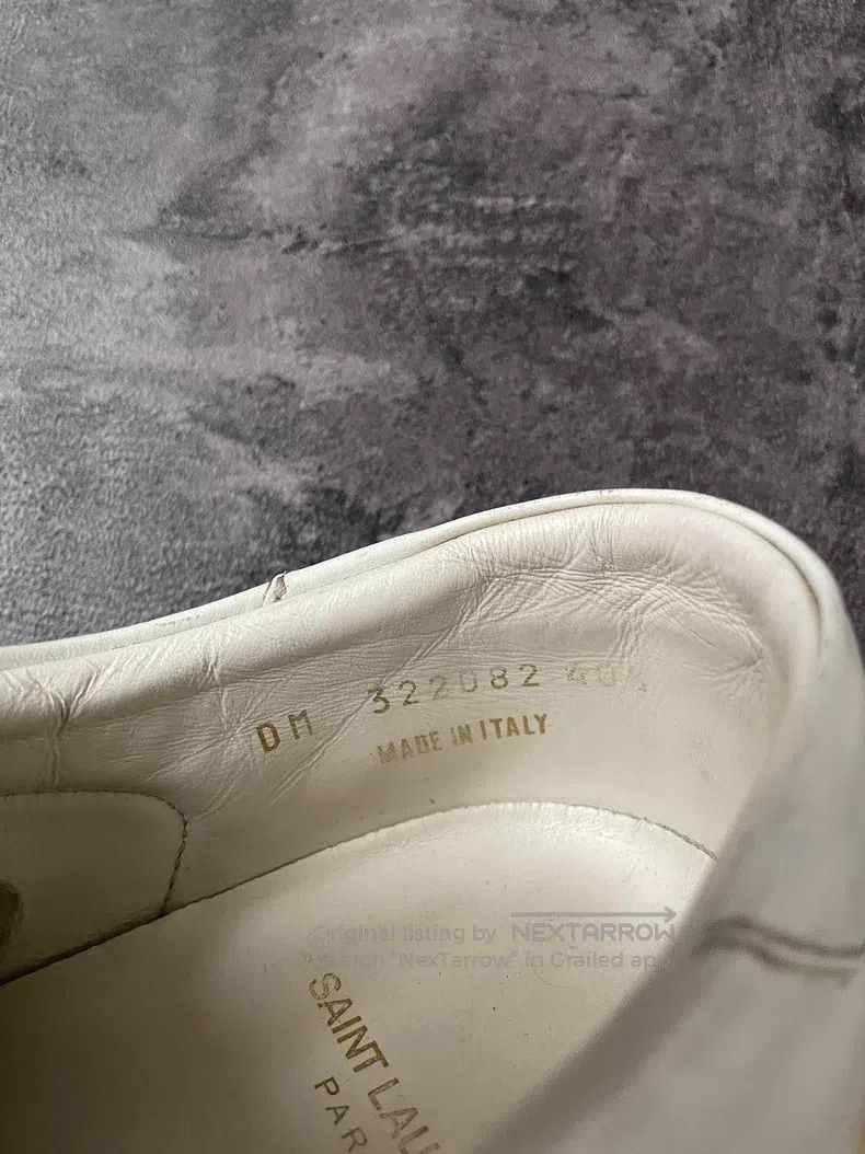 Saint Laurent Paris Saint Laurent Paris White stud low-top flat shoes Size US 7.5 / EU 40-41 - 4 Thumbnail