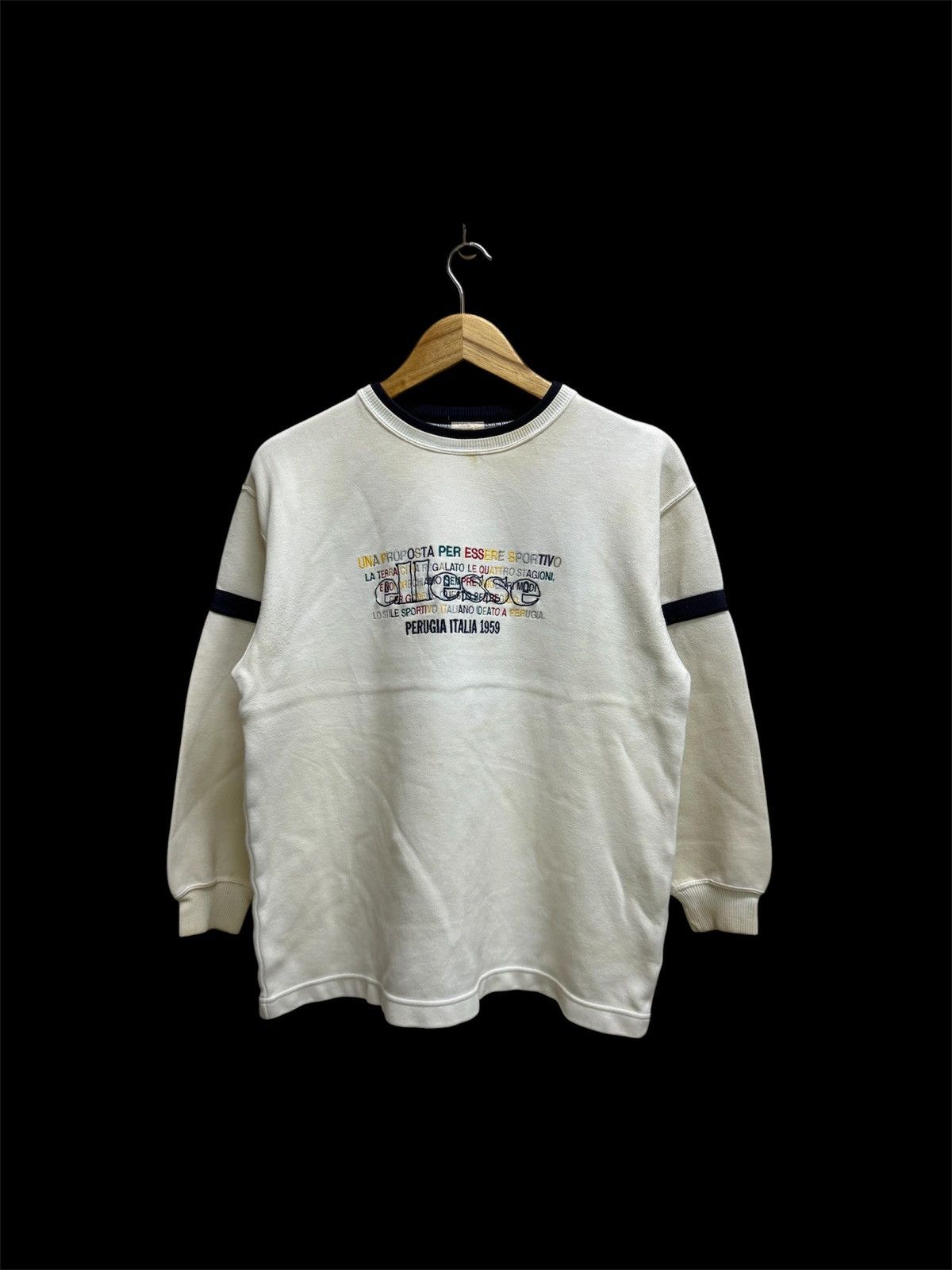 Ellesse Vintage 90s Ellesse Italia Biglogo Sweatshirt Size M / US 6-8 / IT 42-44 - 1 Thumbnail