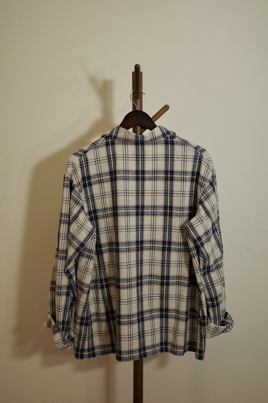 Nigel Cabourn Nigel Cabourn Lybro ivory plaid work shirt Size US L / EU 52-54 / 3 - 3 Thumbnail