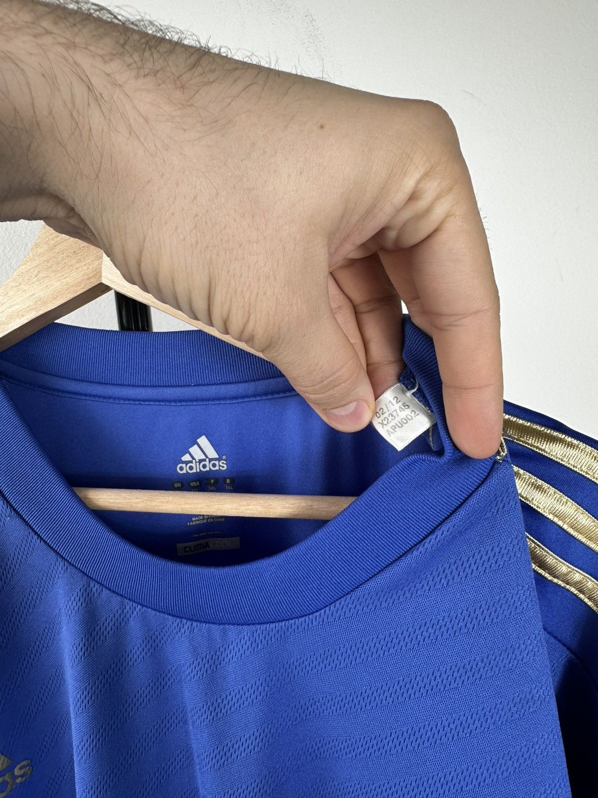 Chelsea Soccer Chelsea FC 2012-13 Home Jersey Adidas Samsung Gold Size 3XL Size US XXL / EU 58 / 5 - 6 Thumbnail