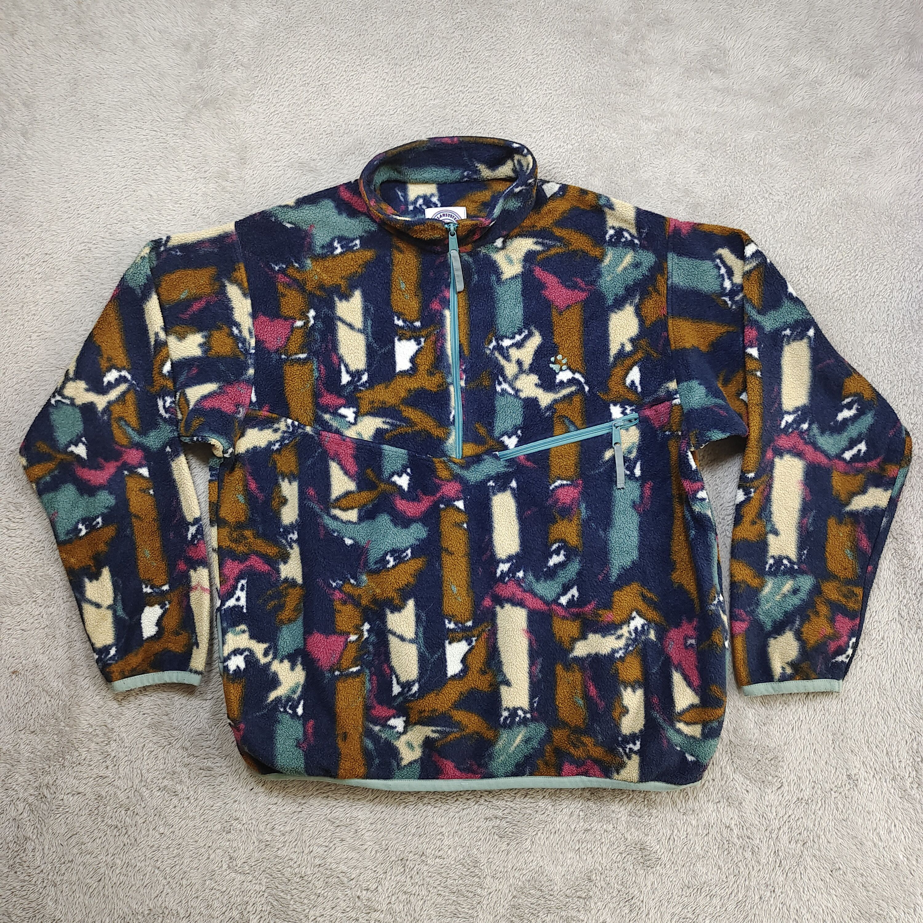 Jack Wolfskin Jack Wolfskin "We Love the Paw" Vintage Fleece Jacket Size US XL / EU 56 / 4 - 1 Thumbnail