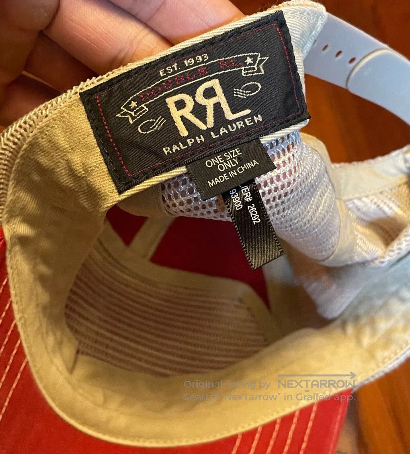 RRL Ralph Lauren RRL Double RL Arrow Logo Mesh Cap. Size ONE SIZE - 9 Thumbnail
