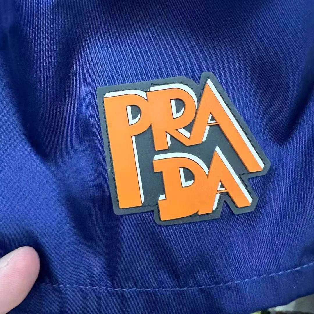 Prada Prada Blue Hem Logo 99 New Size 42 Shorts Size US 26 / EU 42 - 3 Thumbnail