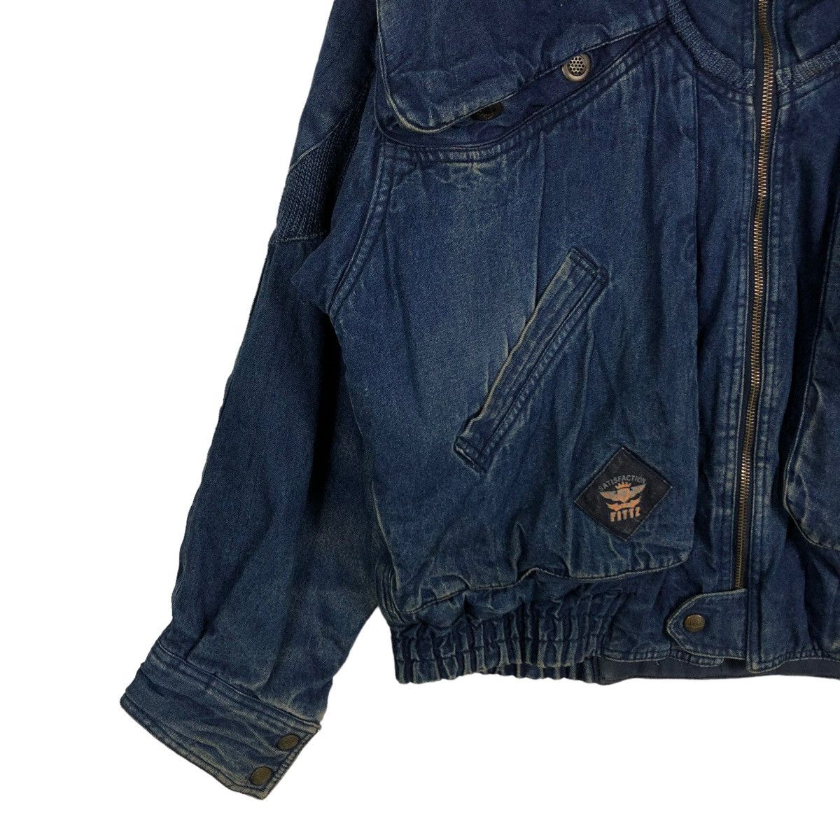Hysteric Glamour 🔥Bondage Parachute Denim Bomber Jacket Fittz Japan Made Size US M / EU 48-50 / 2 - 4 Thumbnail