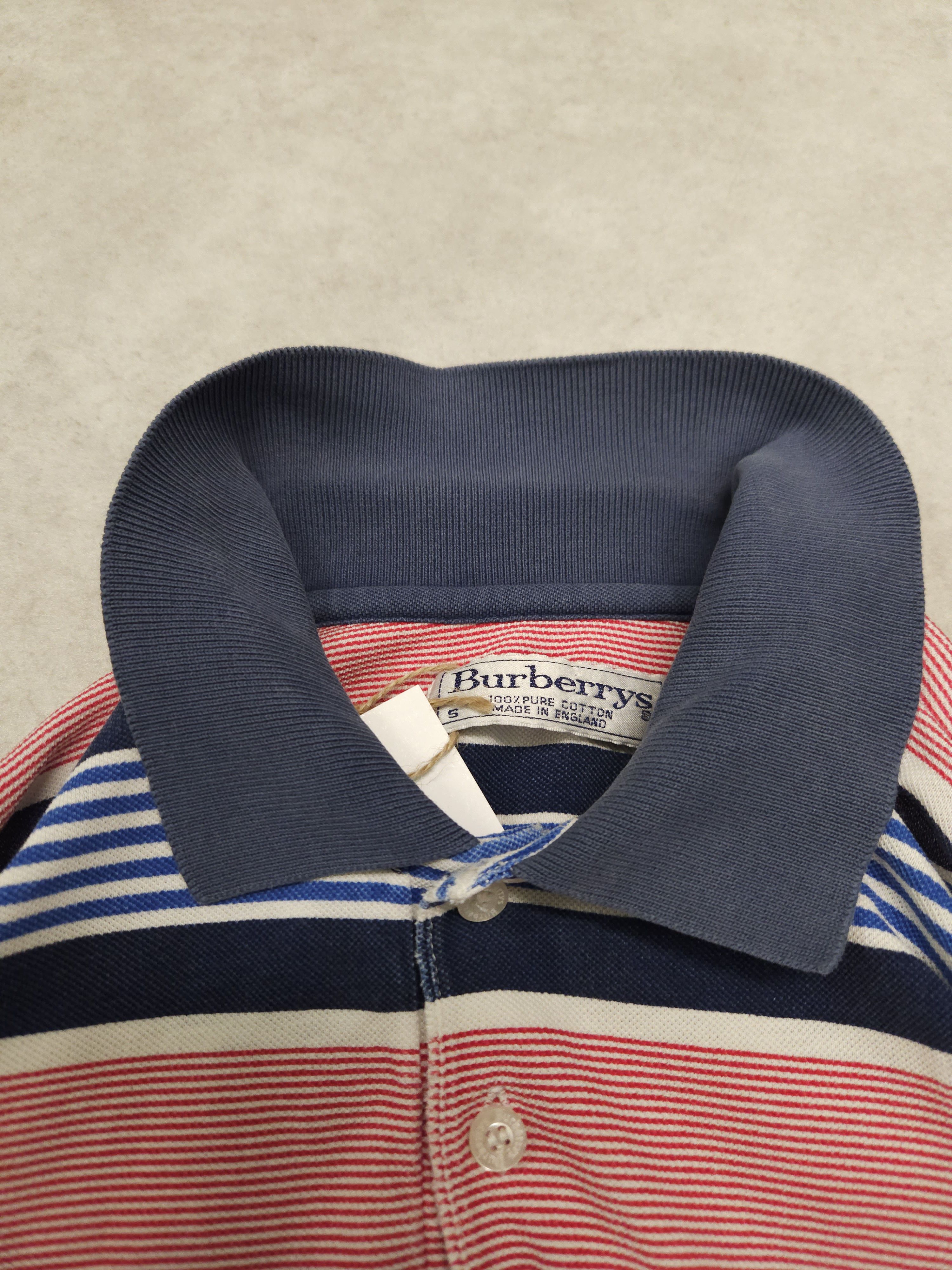Burberry Vintage burberry striped polo shirt Size US S / EU 44-46 / 1 - 21 Thumbnail