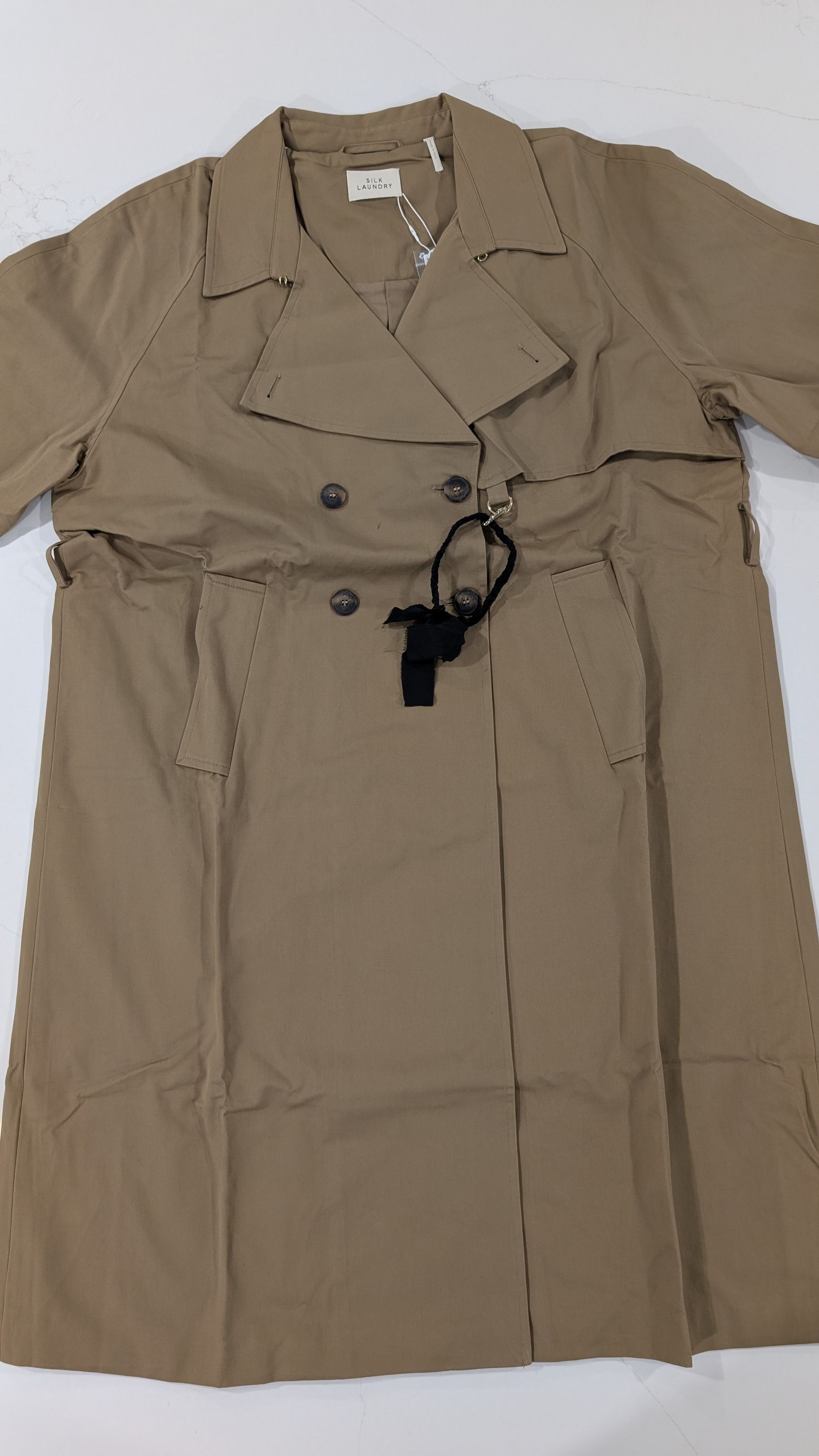 Silk Laundry Silk Laundry The Italian Trench Coat Womens L Size L / US 10 / IT 46 - 7 Thumbnail
