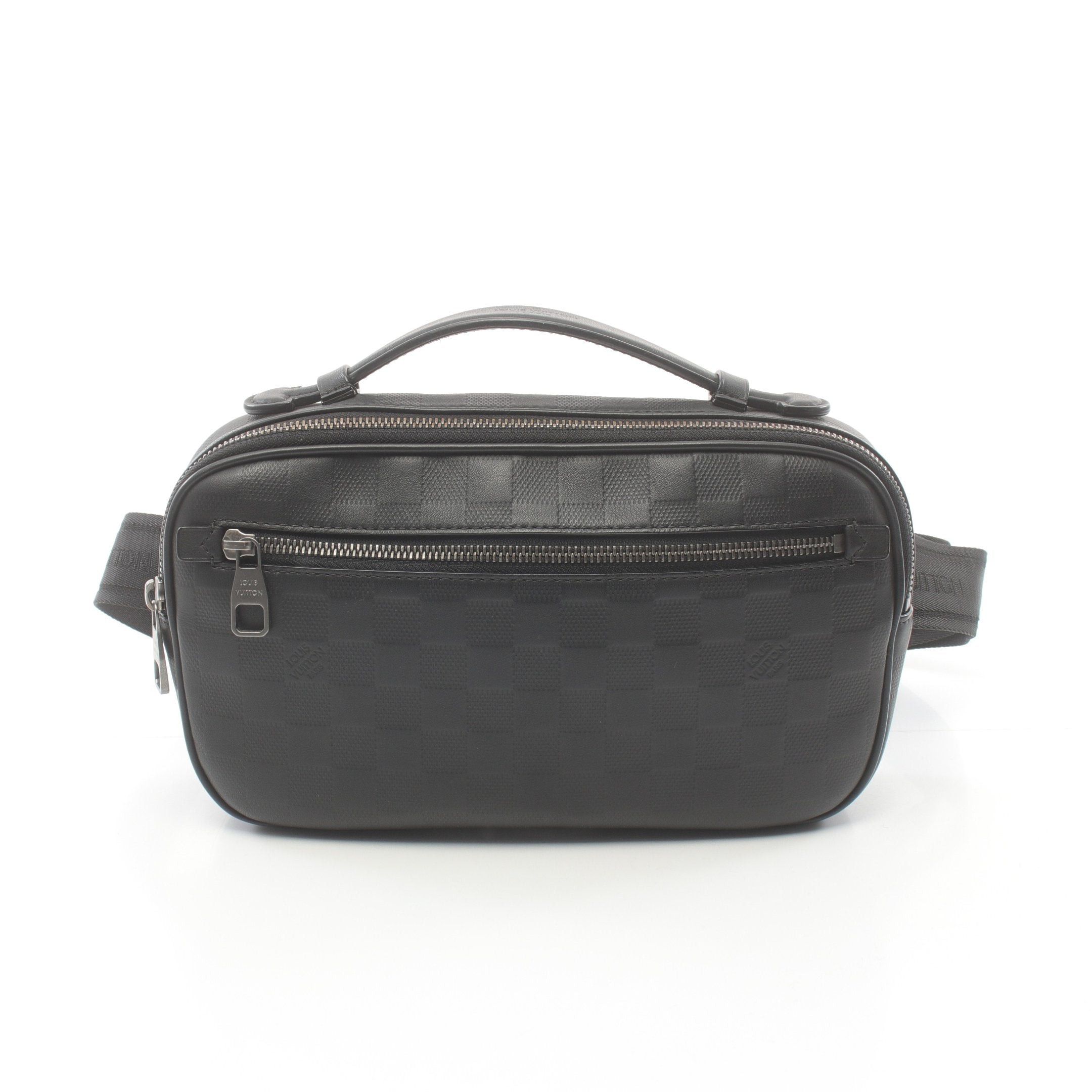 Louis Vuitton Louis Vuitton Ambler Damier Infini Onyx Body Bag Waist Leather Black Size ONE SIZE - 1 Thumbnail