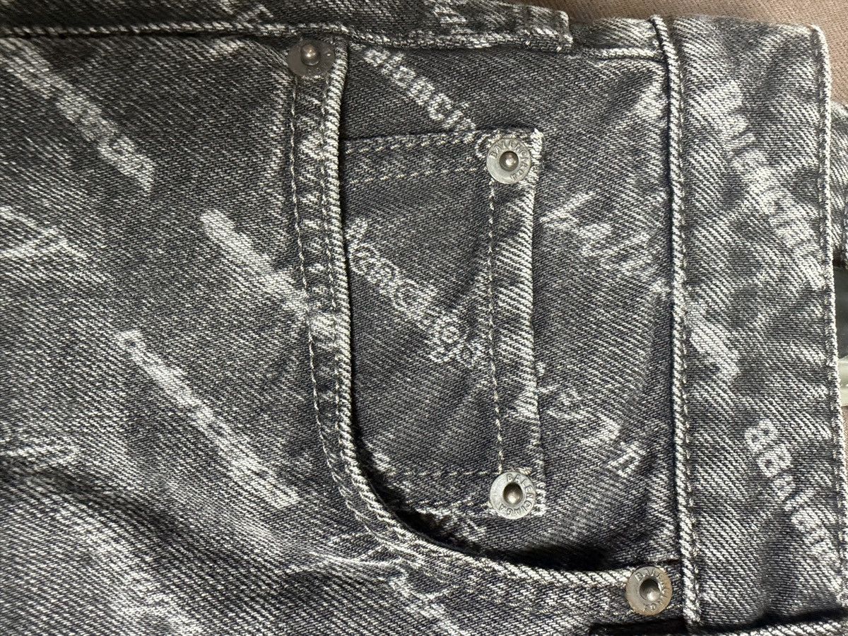 Balenciaga Balenciaga Logo-Print Denim Low-Waist Mini Skirt Size 24" / US 00 / IT 34 - 7 Thumbnail