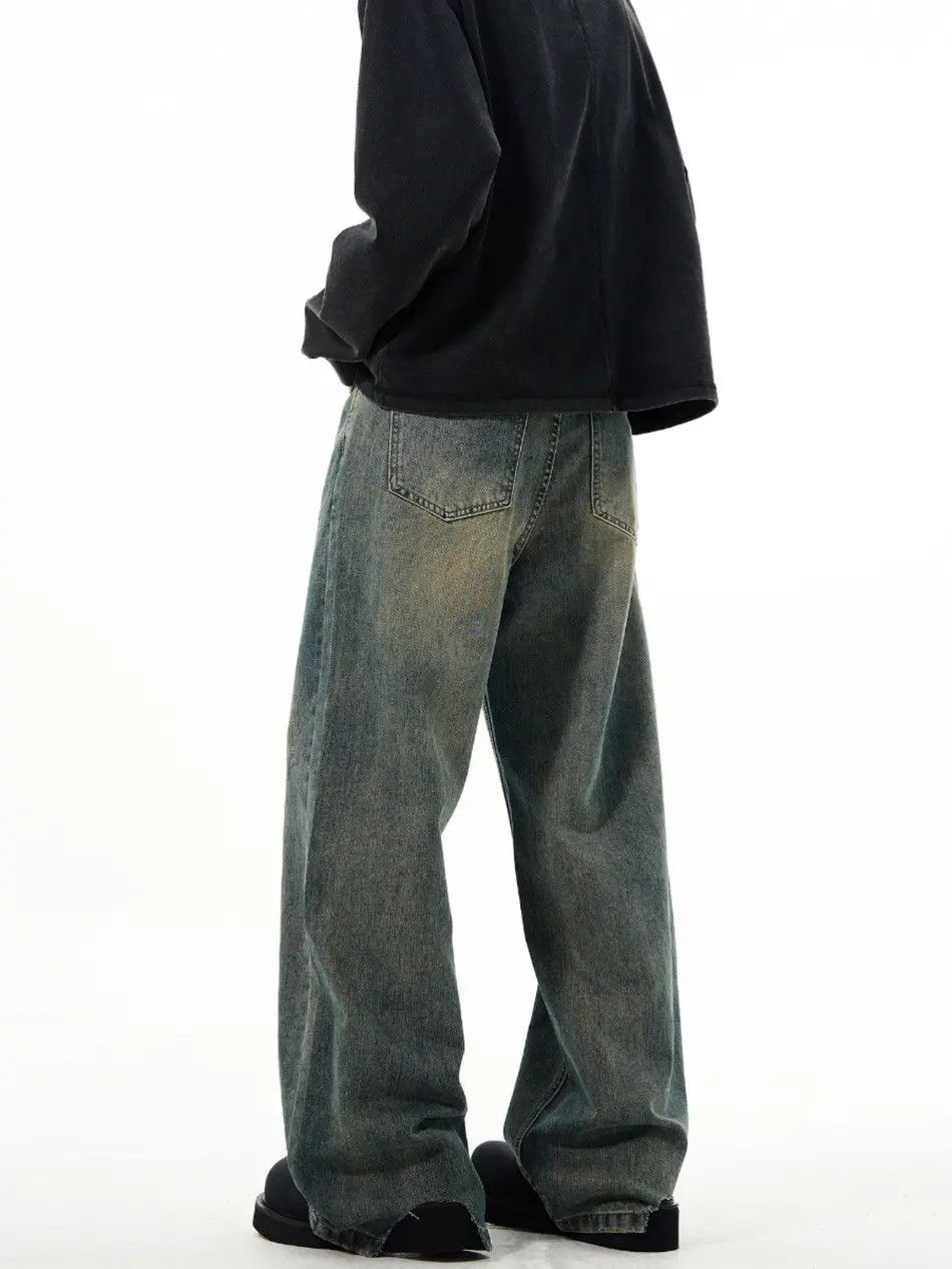 Japanese Brand × Jean Retro loose straight leg wide leg jeans Size US 32 / EU 48 - 3 Thumbnail