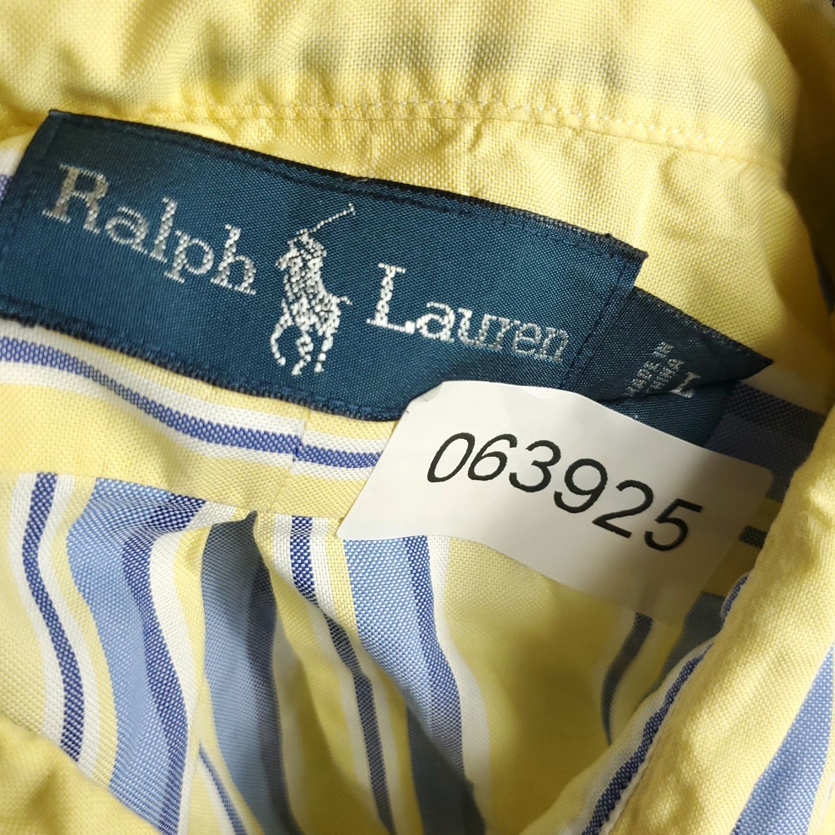 Ralph Lauren Ralph Lauren Button-Up Shirt Mens Large Yellow Striped Long Sleeve Classic Preppy Size US L / EU 52-54 / 3 - 7 Thumbnail