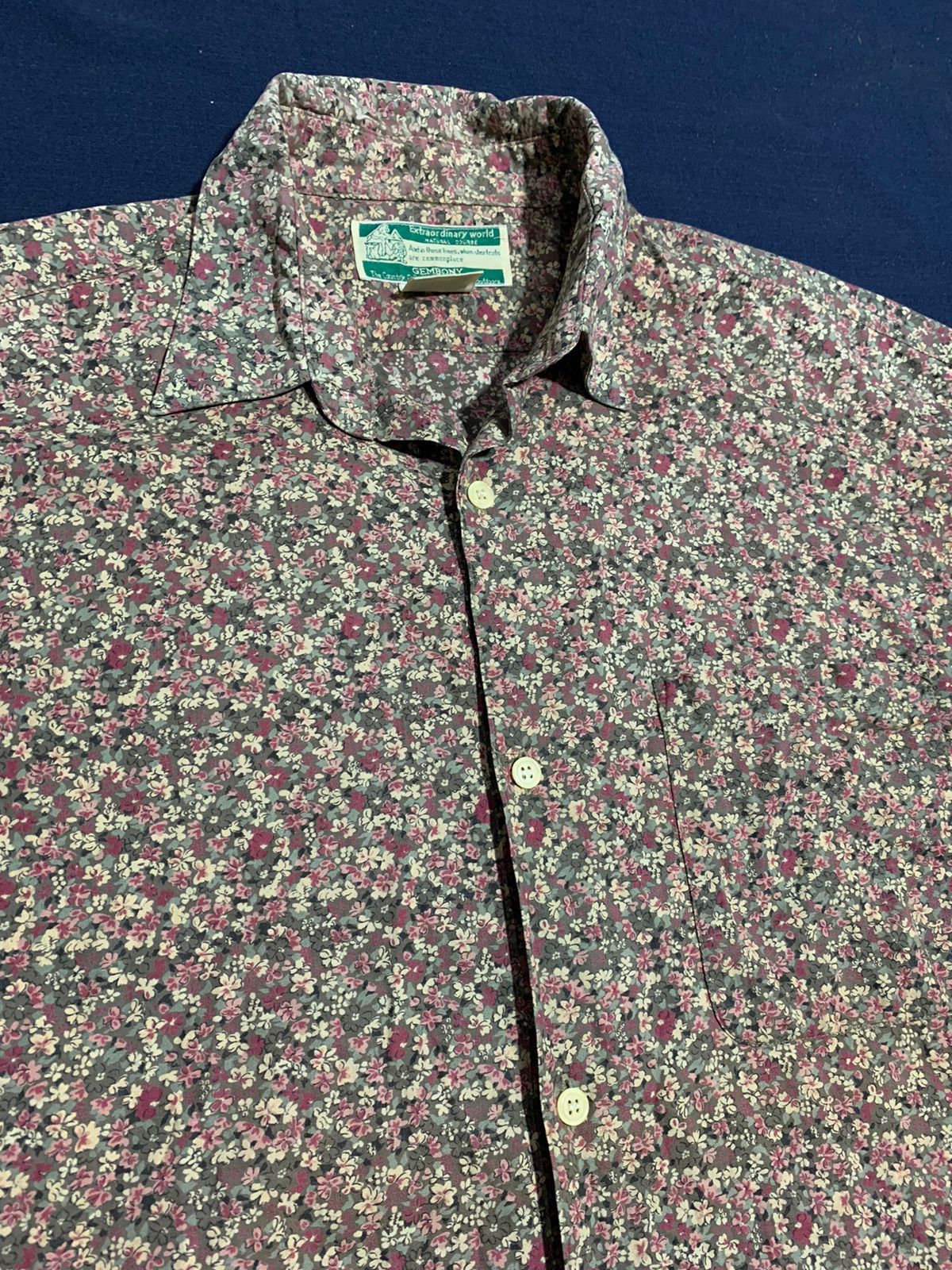 Vintage Floral shirt vintage Size L / US 10 / IT 46 - 3 Thumbnail