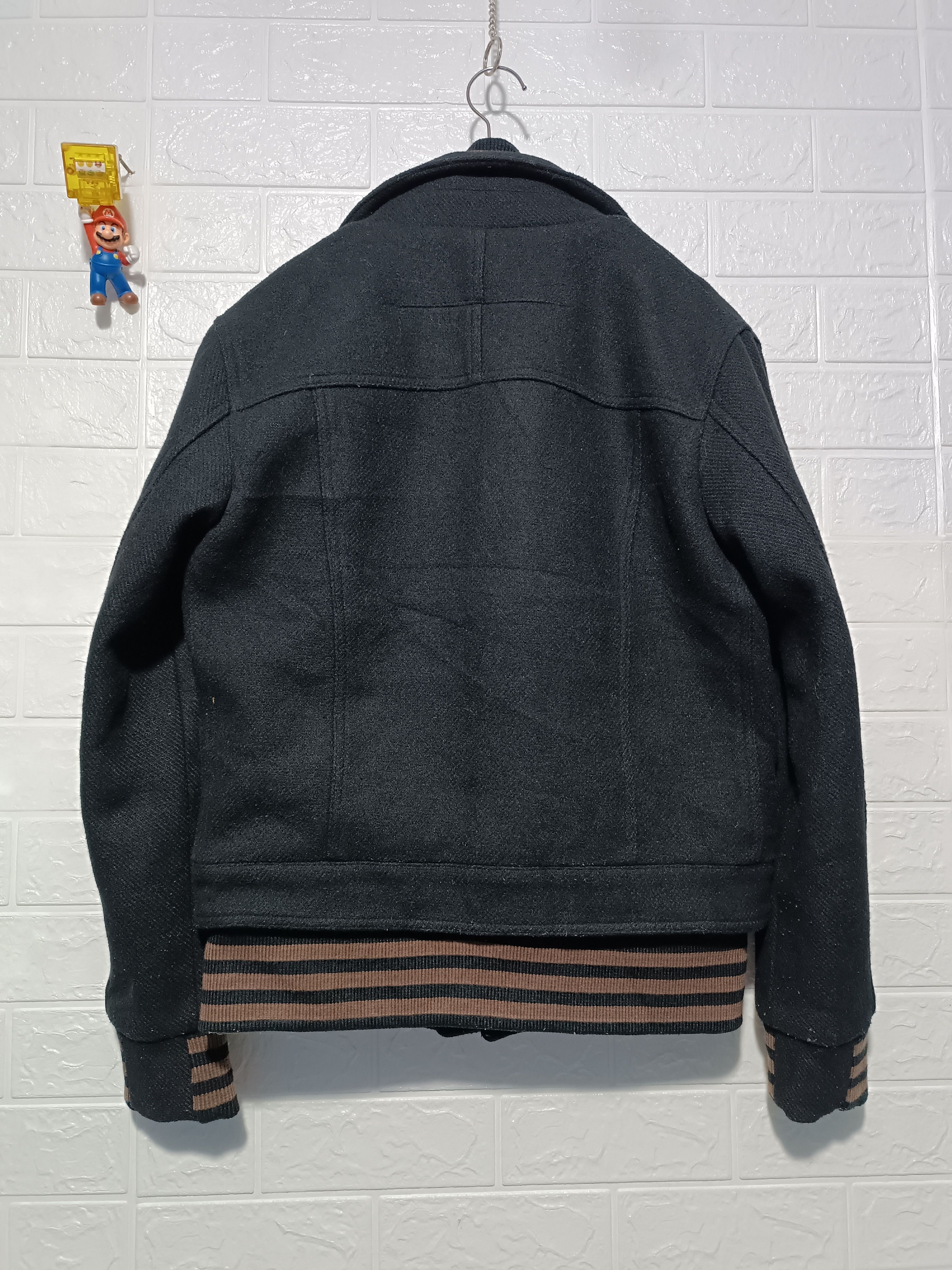Japanese Brand Rare💥Stud Double Layer Wool Trucker Jacket Size US M / EU 48-50 / 2 - 7 Thumbnail