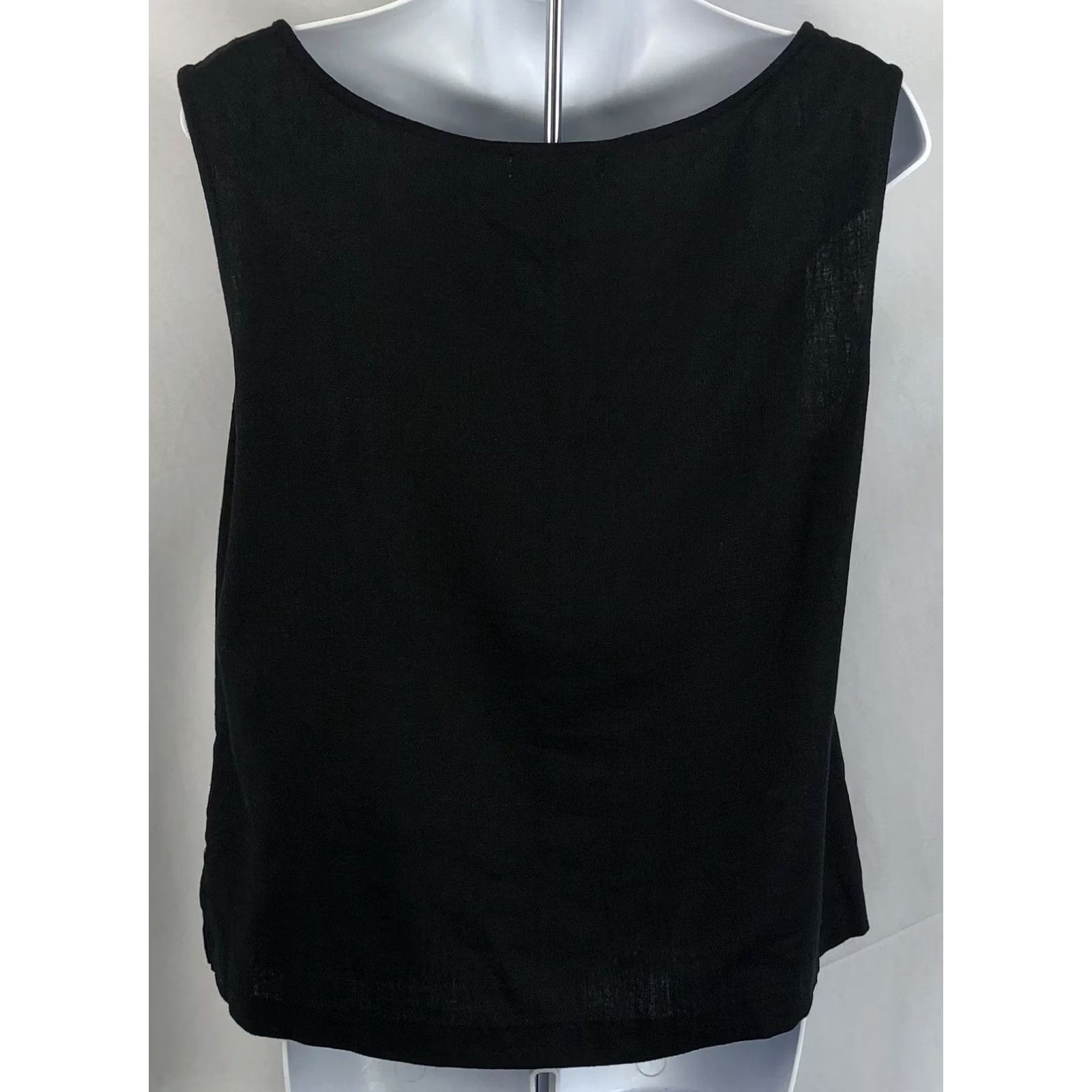 Vintage VINTAGE Dressbarn Linen Sleeveless Tank Top 14W Beaded Slits Boho Southwestern Hippie Beach Casual Summer Spring Fall Womens Size XL / US 12-14 / IT 48-50 - 3 Thumbnail