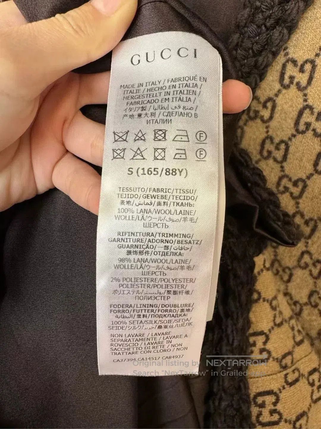 Gucci gucci knit cardigan with print detail. Size S / US 4 / IT 40 - 3 Thumbnail