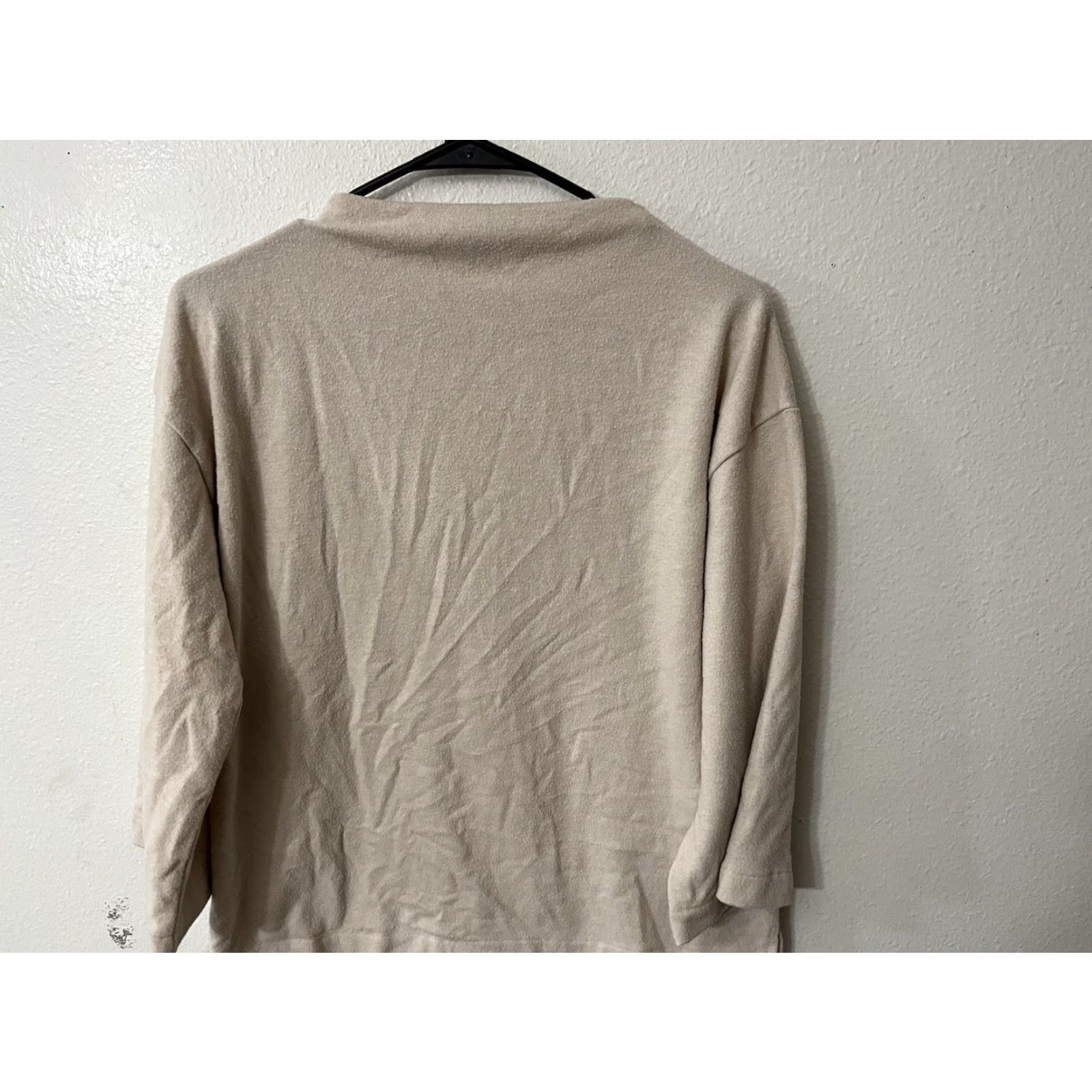 Banana Republic Banana Republic Womens Knit Sweater 3/4 Sleeve Beige Pullover Crew Neck Size S Classic Knit Front Open Knit Size S / US 4 / IT 40 - 2 Thumbnail