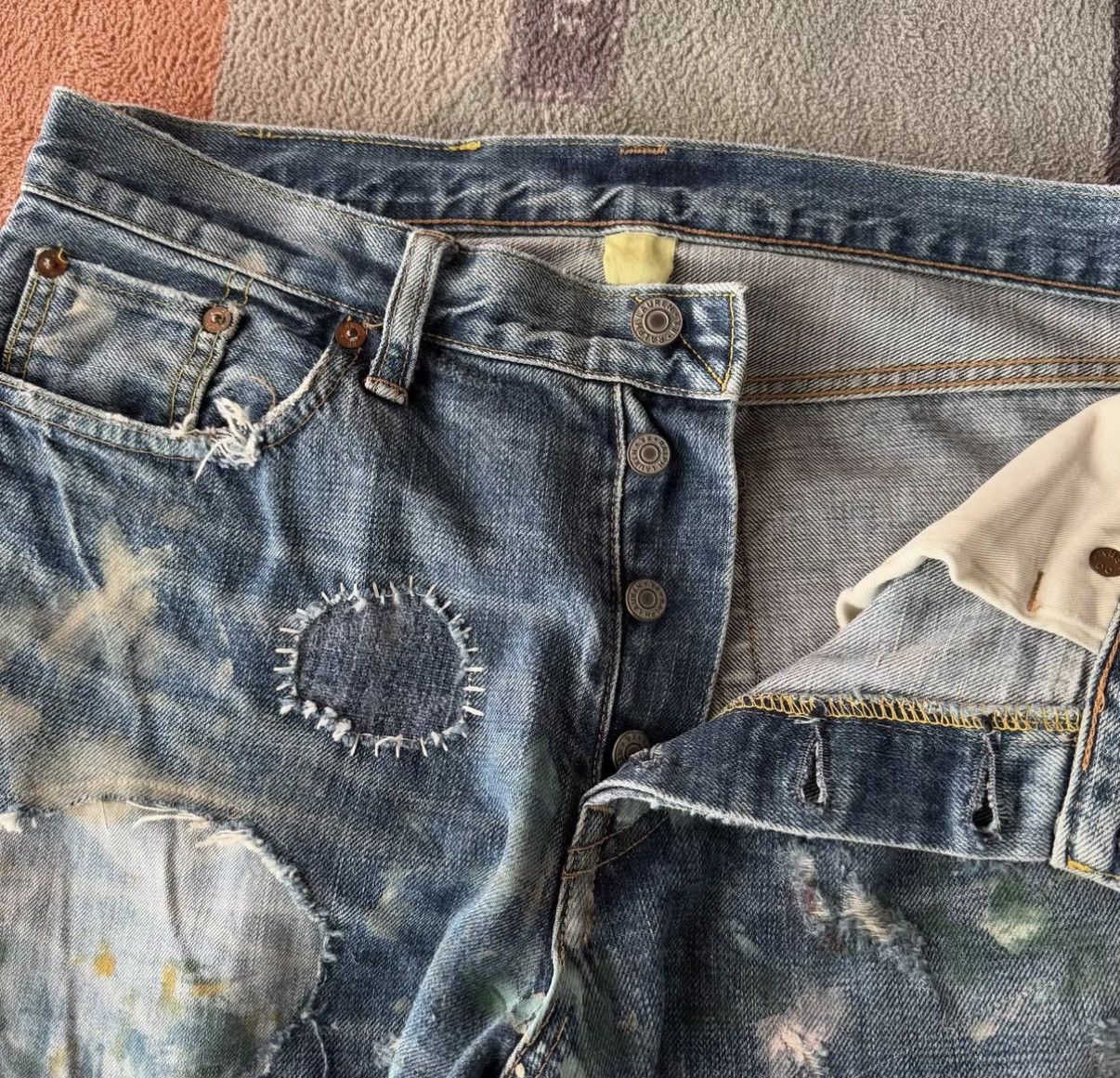 RRL Ralph Lauren RRL Ralph Lauren Double RL Distressed Jeans K22 Size US 30 / EU 46 - 5 Thumbnail
