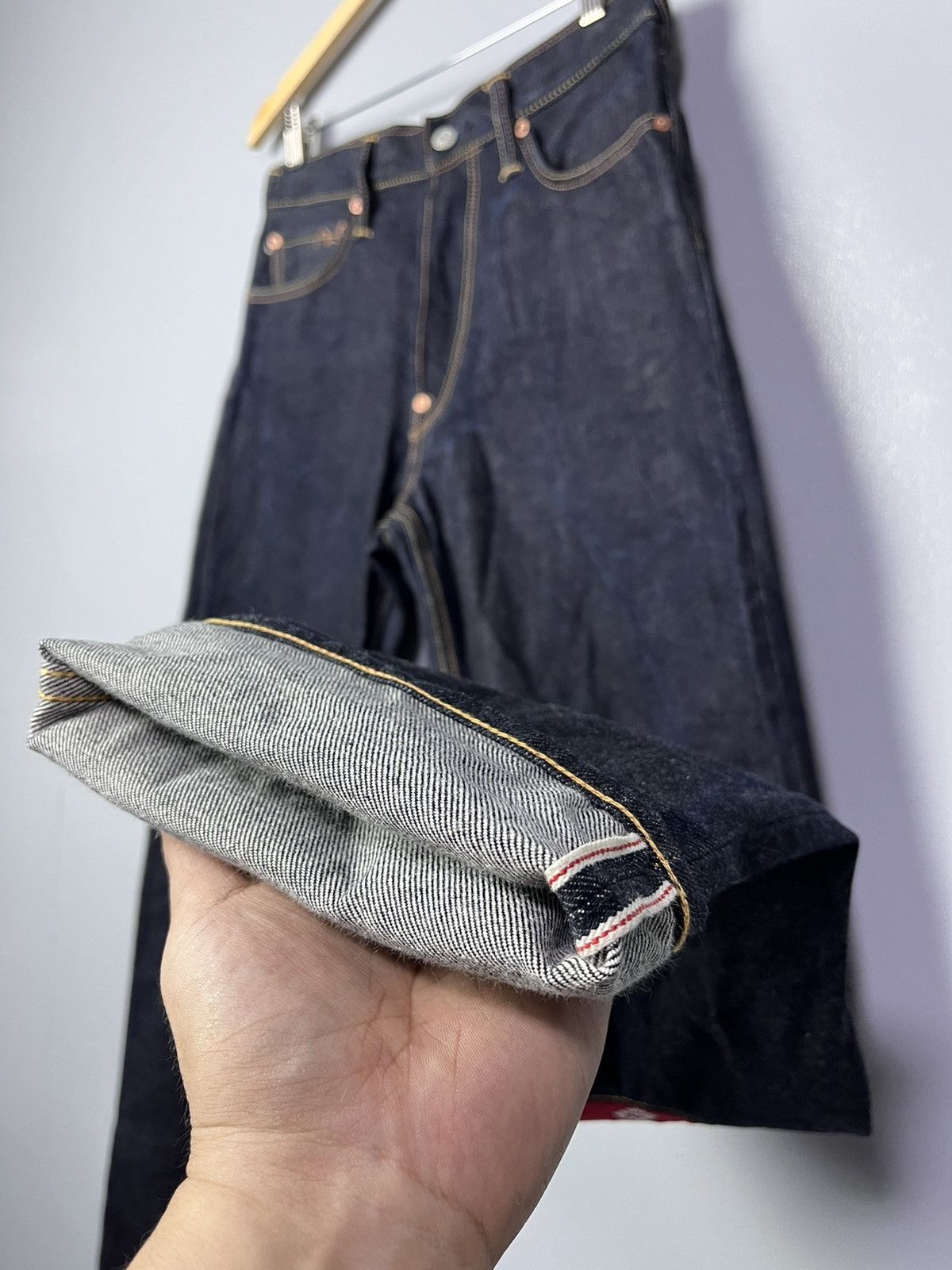 Evisu Evisu Red Seagull Daicock Selvedge Jeans Size US 31 - 9 Thumbnail