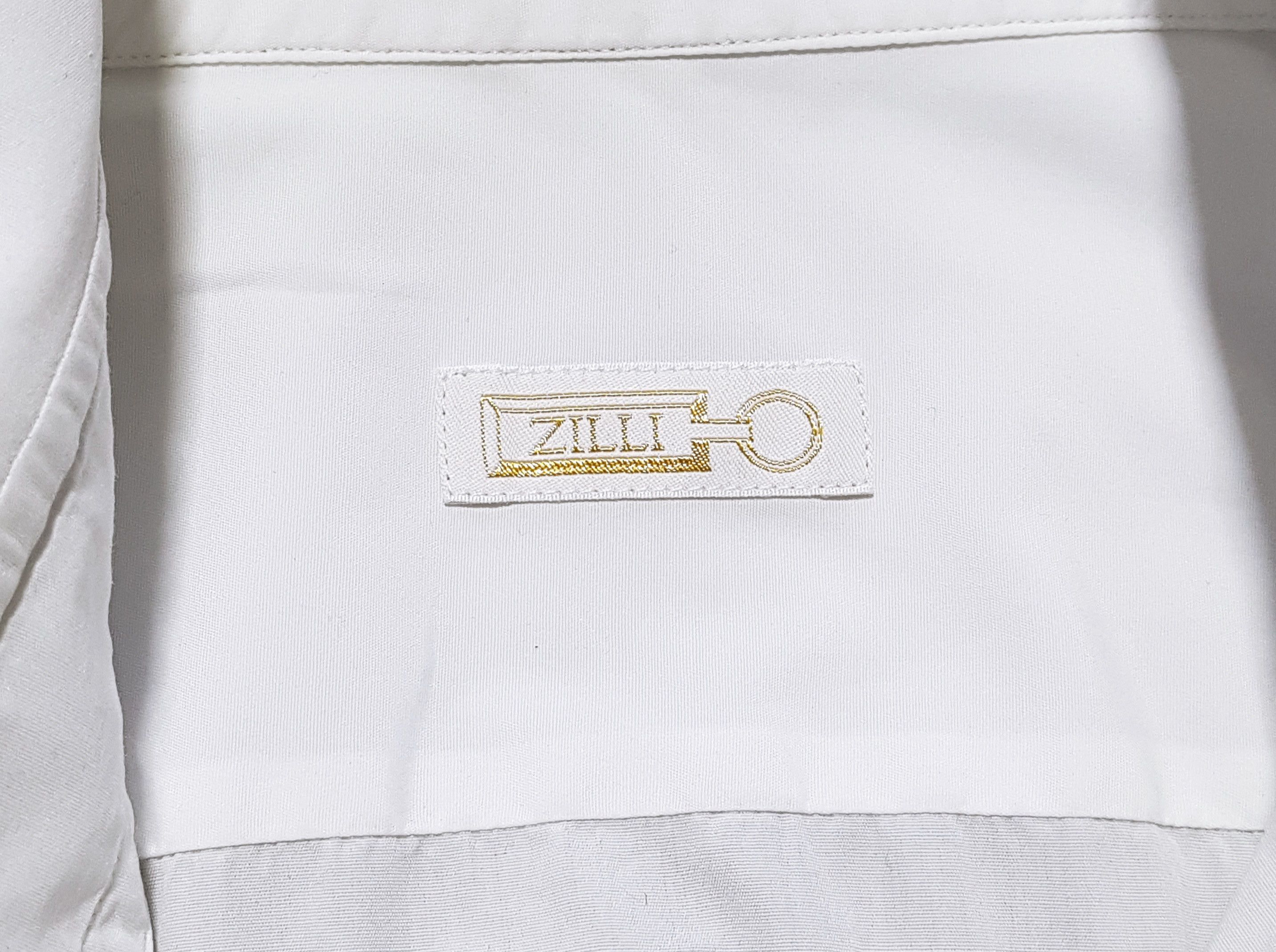 Zilli Zilli White Formal Shirt Long Sleeve Luxury Size US L / EU 52-54 / 3 - 9 Thumbnail