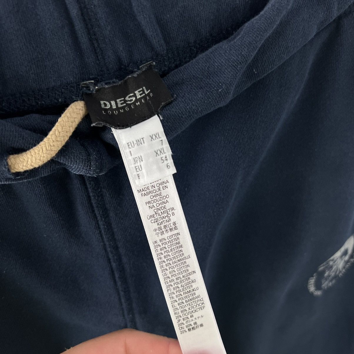 Diesel Vintage Y2K Diesel Baggy Sweatpants Streetwear Style Size US 38 / EU 54 - 5 Thumbnail