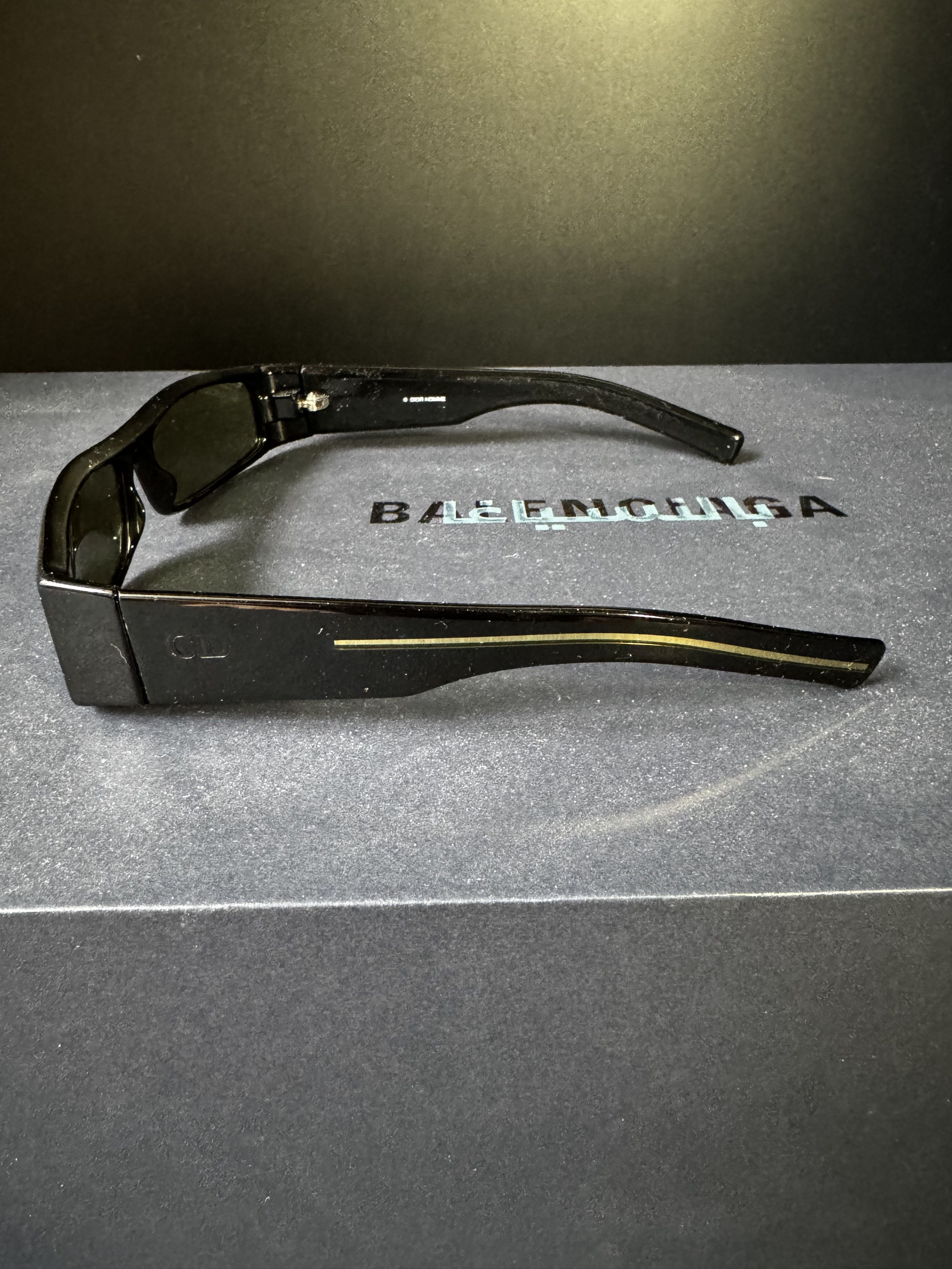 Dior Homme y2k sunglasses black tie 12/s 807bm slim, view 5