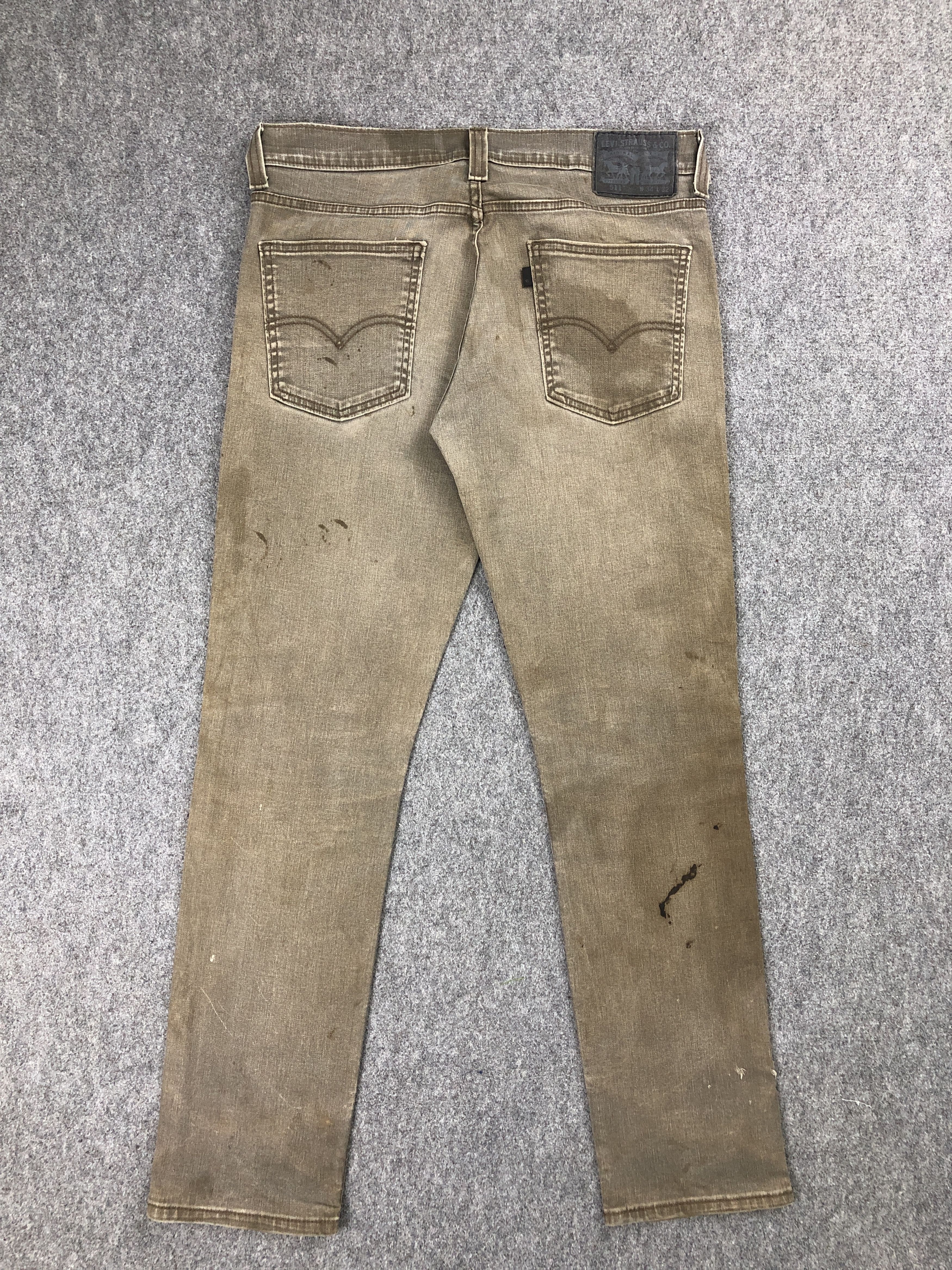 Levi's × Vintage Rusty Vintage Levi's 511 Faded Black Slim Fit Jeans DP2257 Size US 33 - 3 Thumbnail
