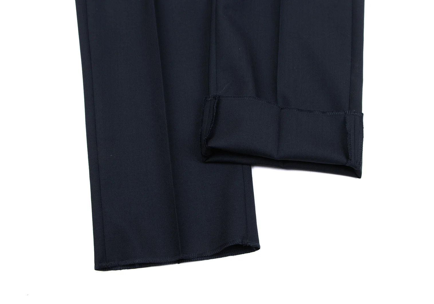 Maison Margiela Center-press Wool Trousers in Navy 46 Size US 30 / EU 46 - 9 Thumbnail
