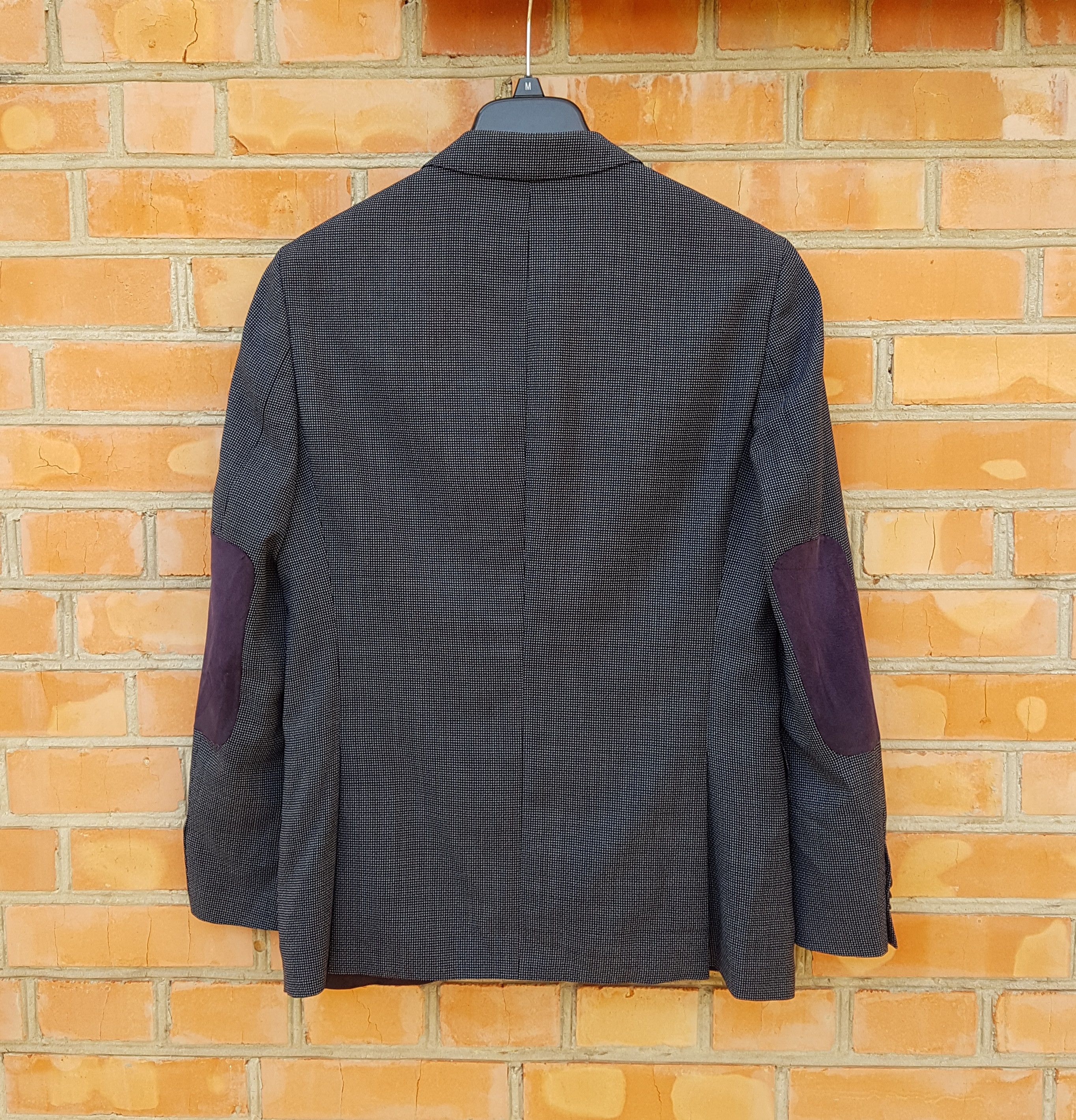 Hugo Boss Hugo Boss Virgin Wool Blazer with Elbow Patches Size 40R - 2 Thumbnail