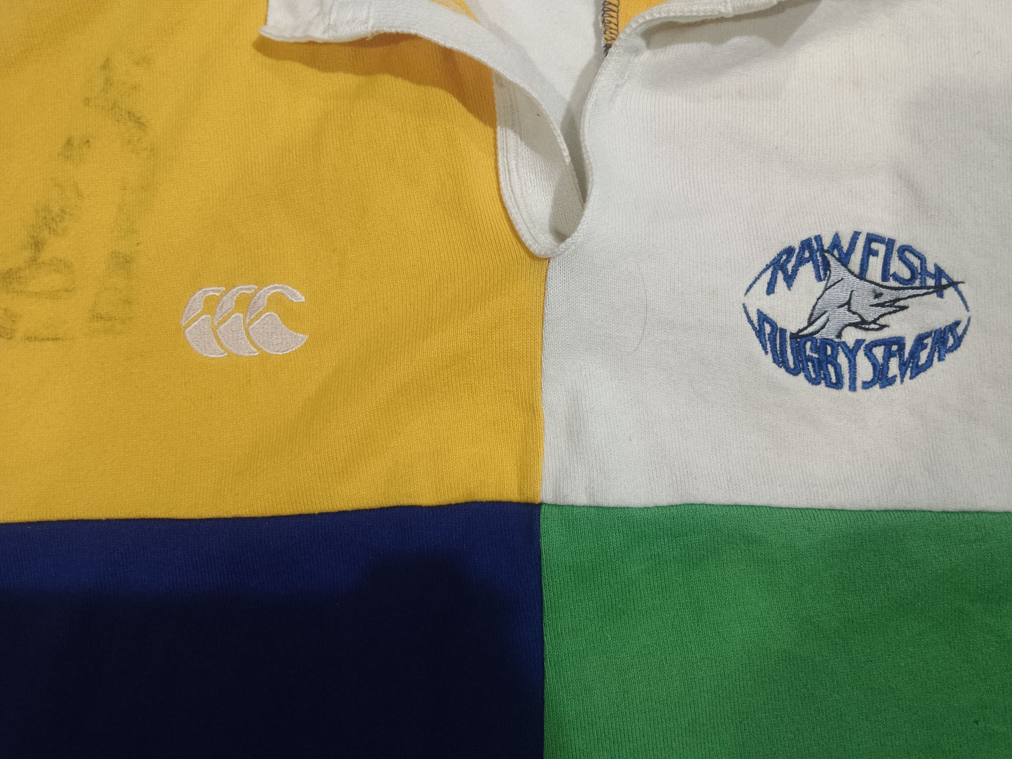 Canterbury of New Zealand Vintage rawfish rugby seven jersey player issue Size US XL / EU 56 / 4 - 3 Thumbnail