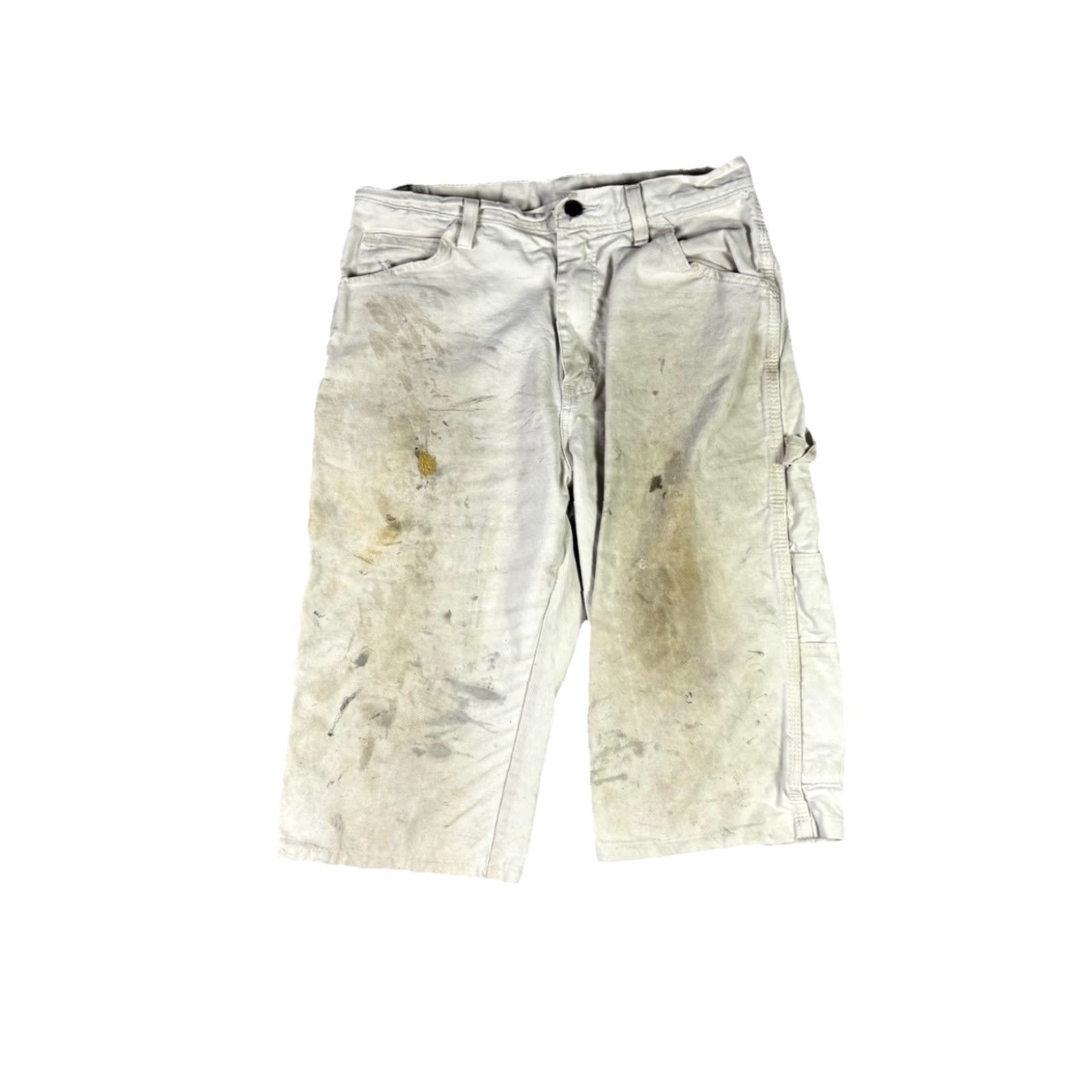 Dickies VINTAGE Dickies White Carpenter Pants Painter Capris 28 Workwear Mens Size US 28 / EU 44 - 2 Thumbnail